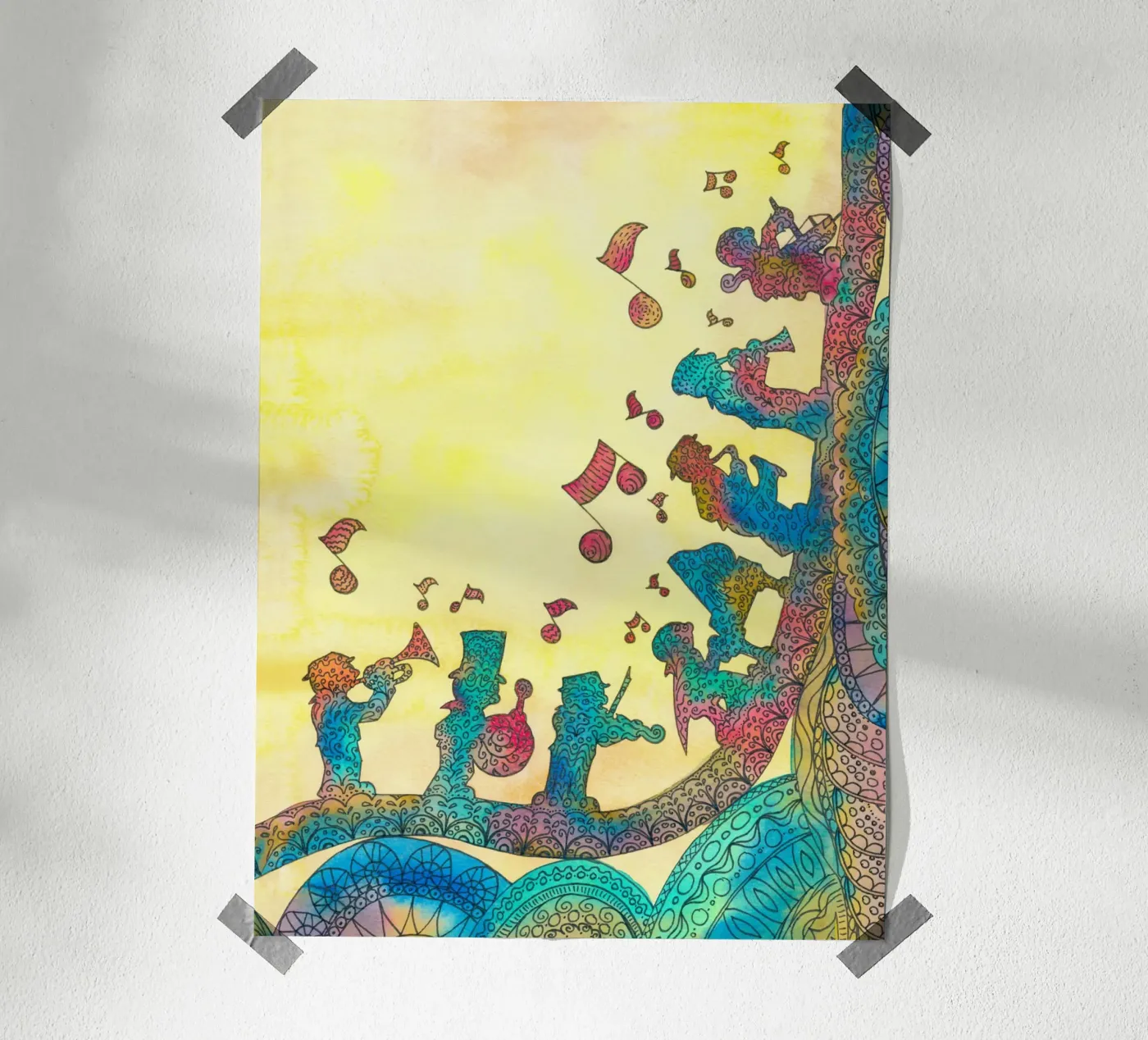 Farben eines Orchesters poster da Phine-Art