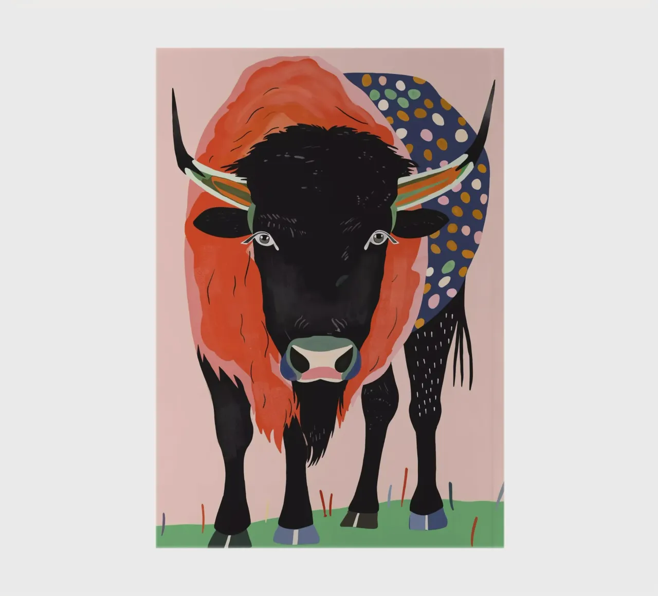 Bison vif carnet de notes de ArtsySesta