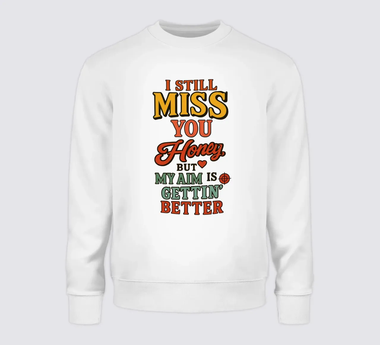 I STILL MISS YOU HONEY, BUT MY AIM IS GETTING BETTER felpa da Vintage Van Gogh