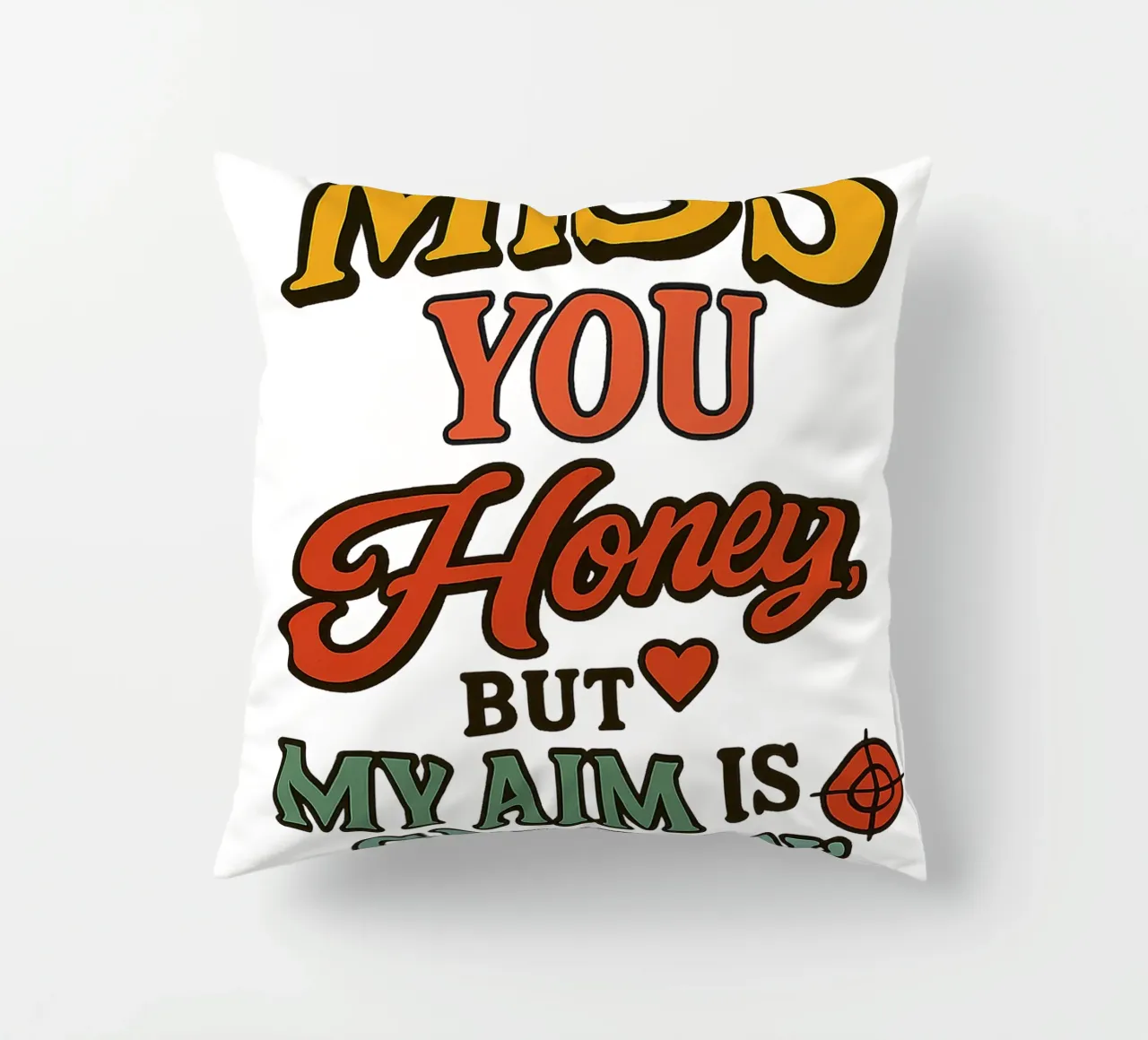 I STILL MISS YOU HONEY, BUT MY AIM IS GETTING BETTER cuscino da Vintage Van Gogh