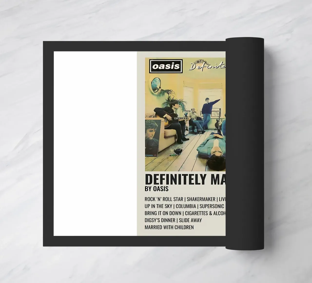 Poster di Definitely Maybe 1994 degli Oasis zerbino da domherrick1