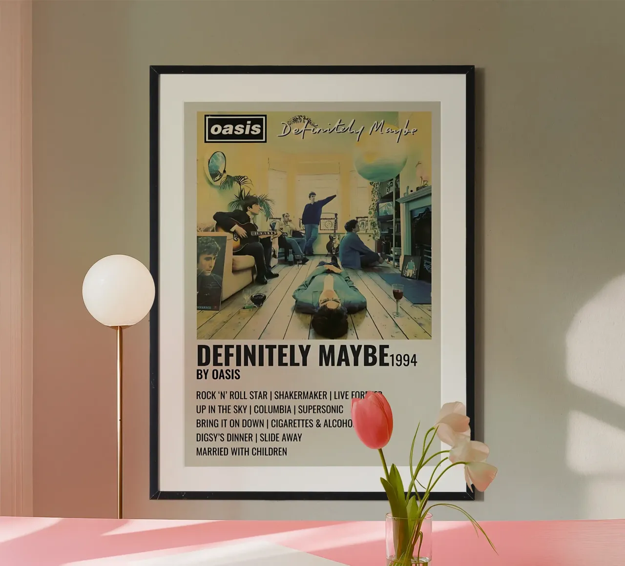 Poster di Definitely Maybe 1994 degli Oasis carta hahnemühle da domherrick1