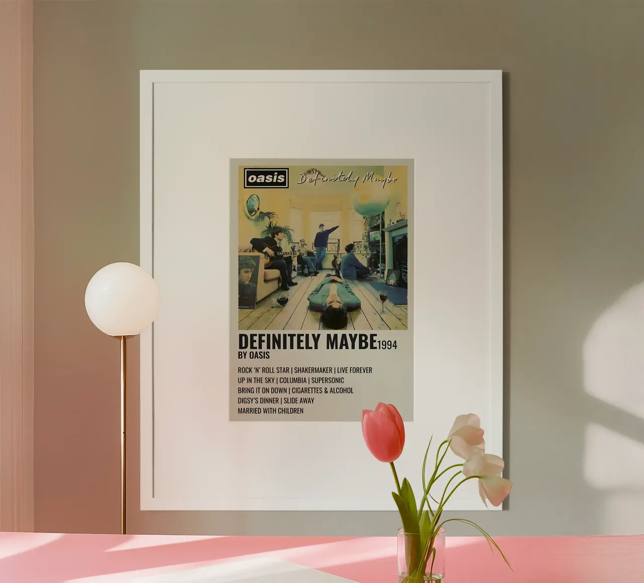 Poster di Definitely Maybe 1994 degli Oasis carta hahnemühle da domherrick1