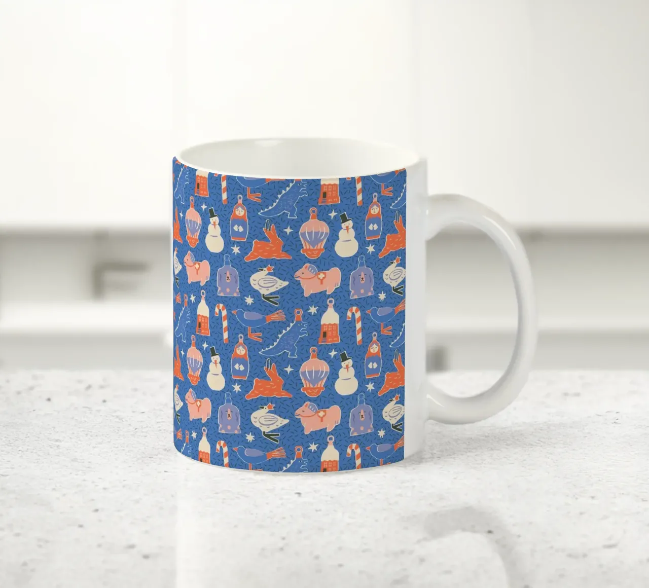 Christmas Pattern No 37 tazza in ceramica da treechild