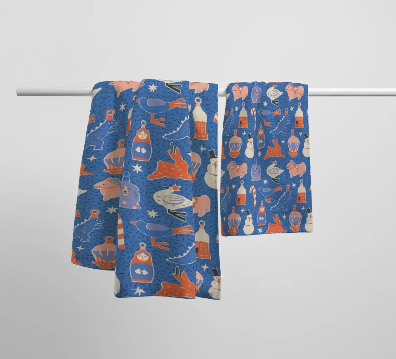 Christmas Pattern No 37 asciugamano da bagno da treechild