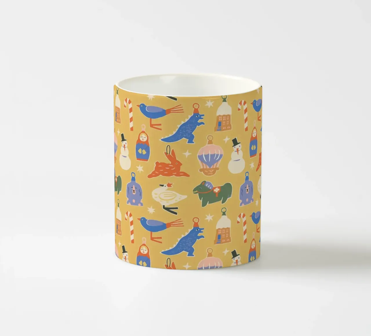 Christmas Pattern No 38 tazza in ceramica da treechild