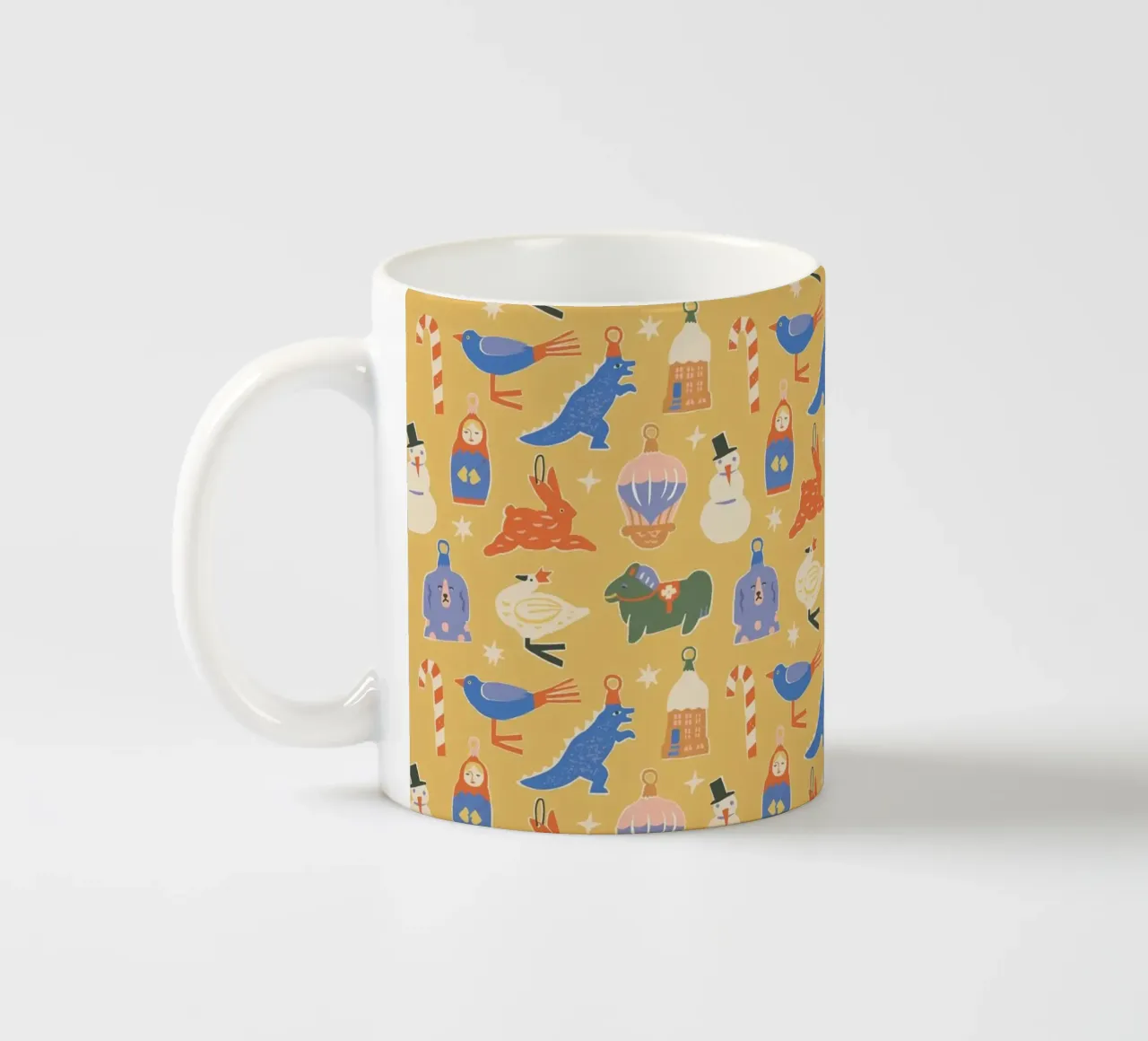 Christmas Pattern No 38 tazza in ceramica da treechild