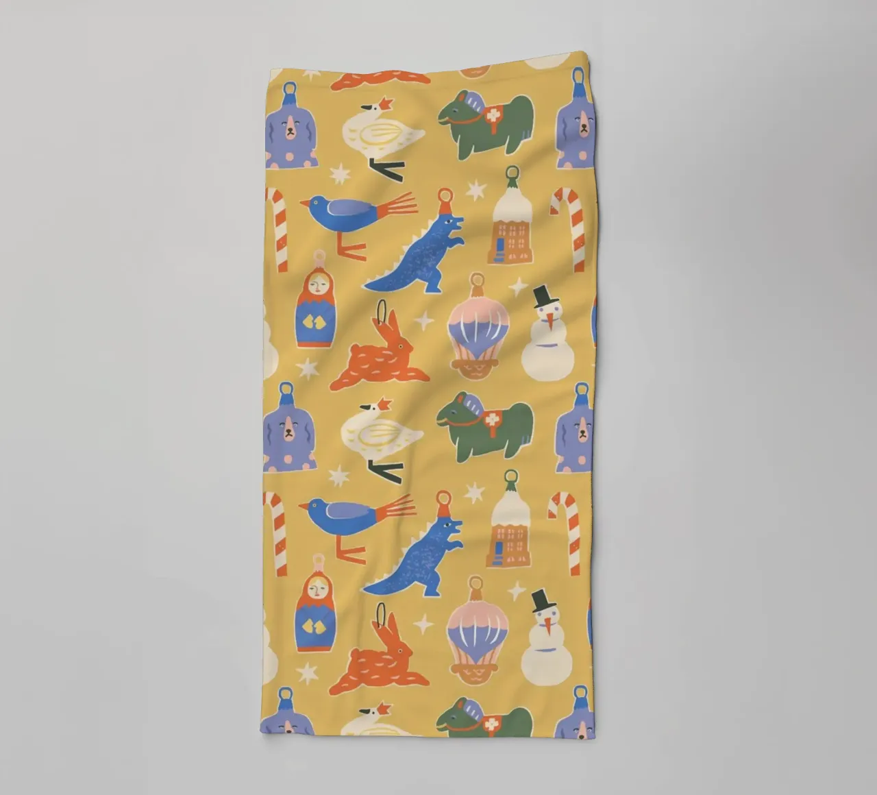 Christmas Pattern No 38 asciugamano da bagno da treechild