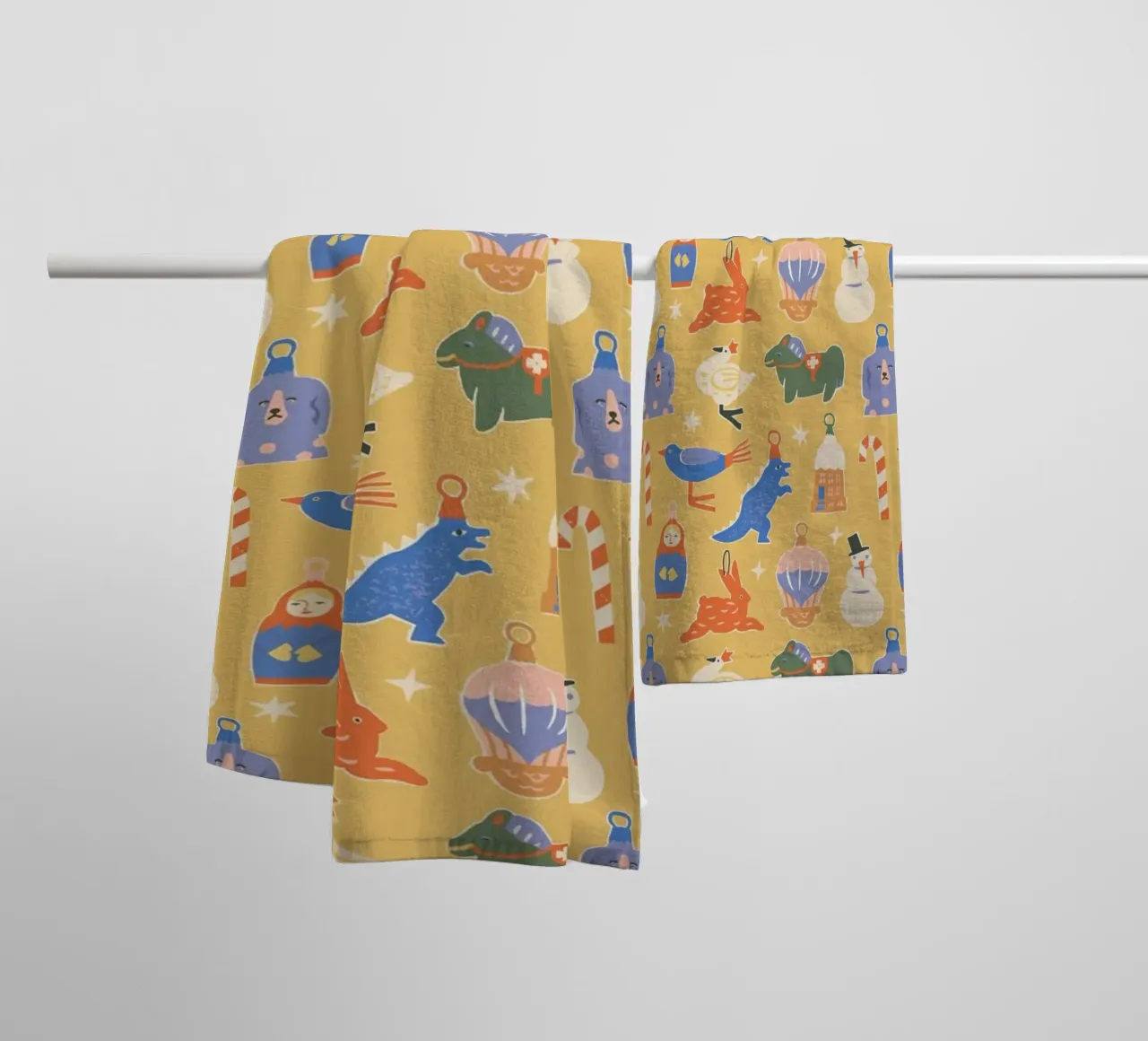 Christmas Pattern No 38 asciugamano da bagno da treechild
