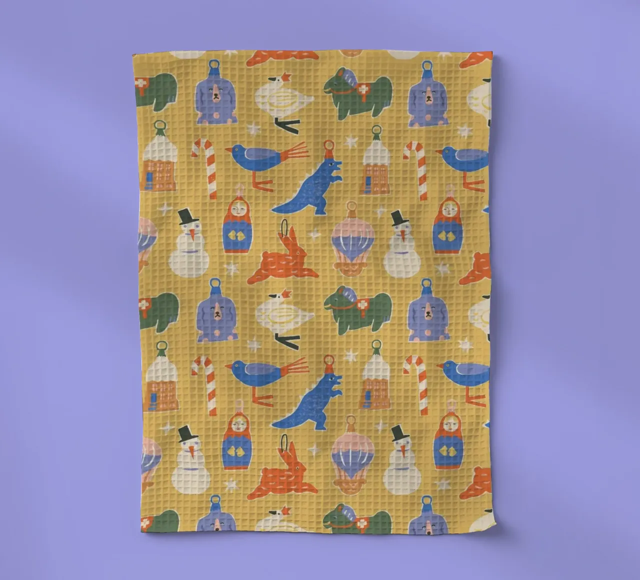 Christmas Pattern No 38 canovaccio da cucina da treechild