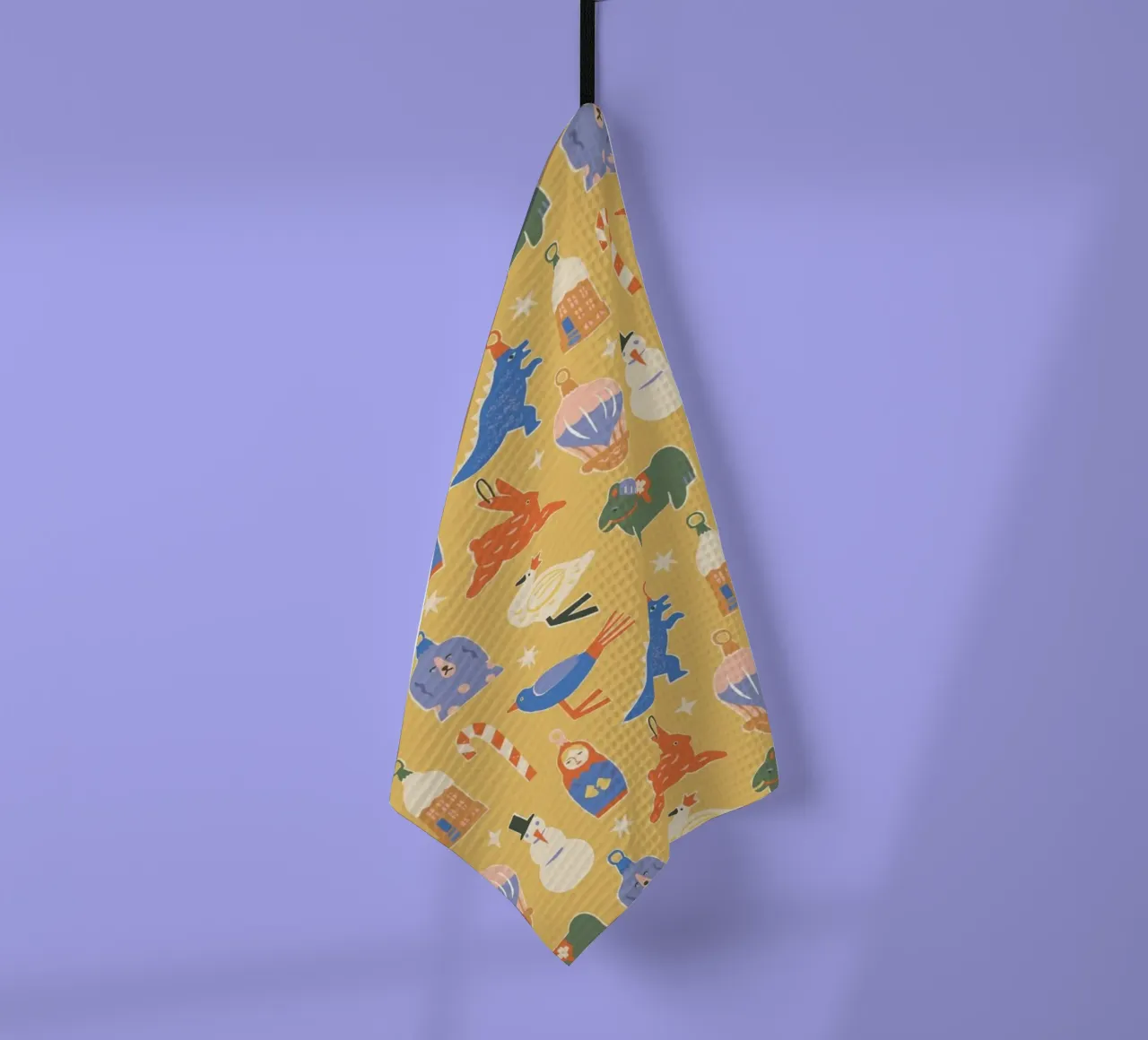 Christmas Pattern No 38 canovaccio da cucina da treechild