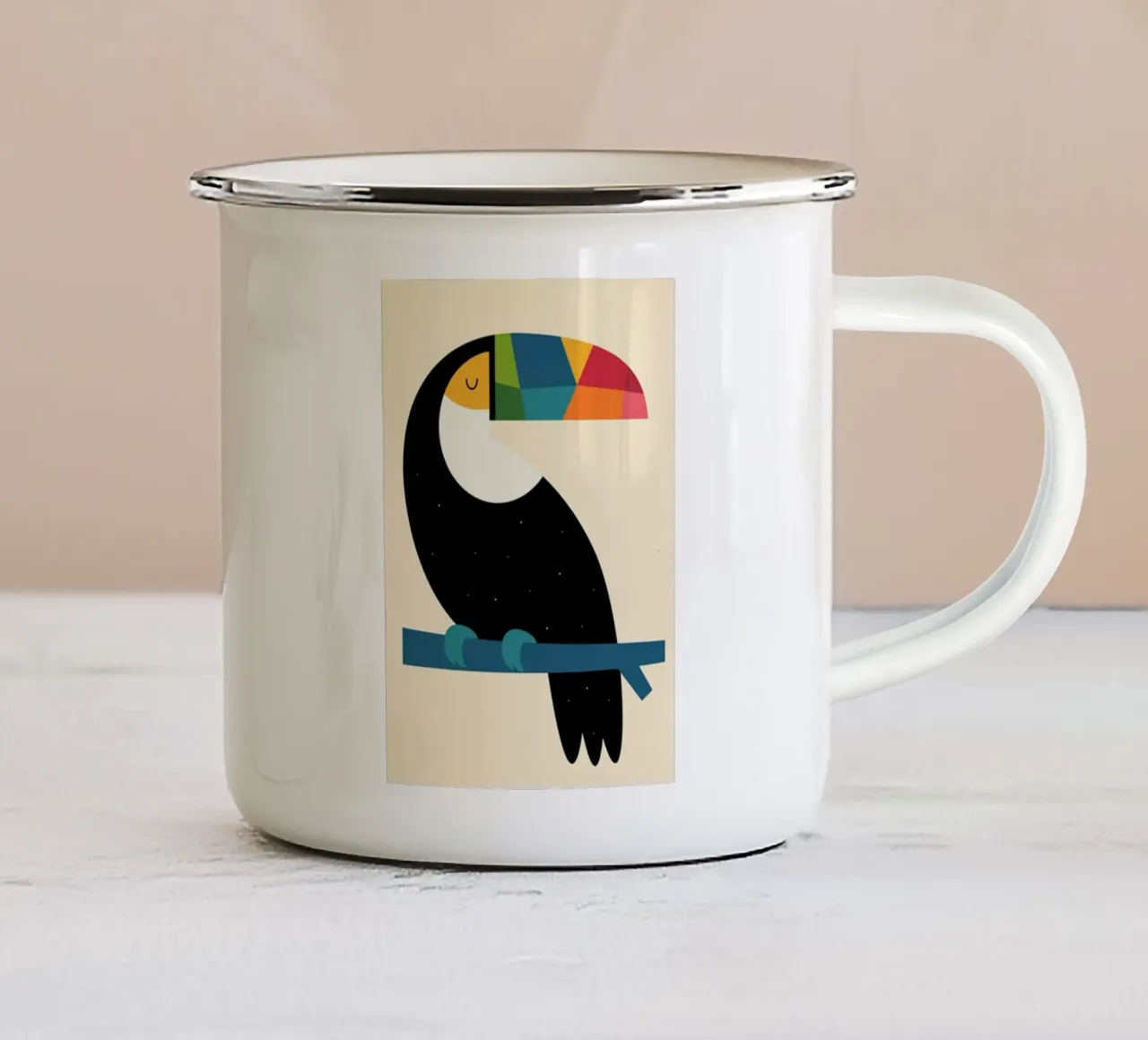 tucano esotico tazza in smalto da frea shop