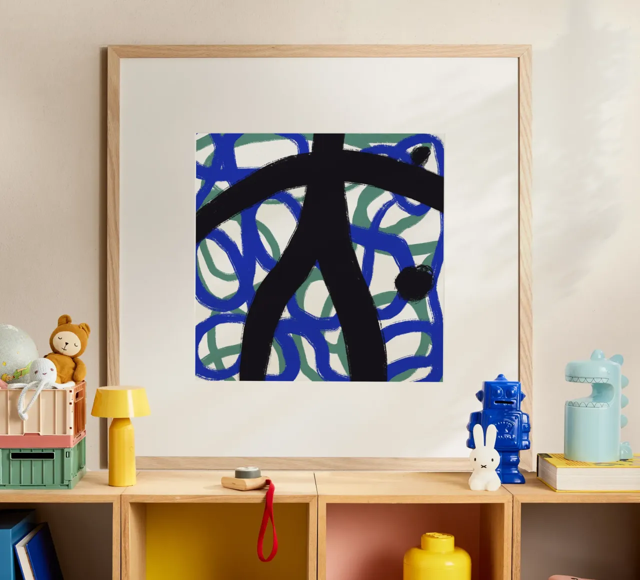 Calligrafia asiatica espressiva 02 poster da Little Dean