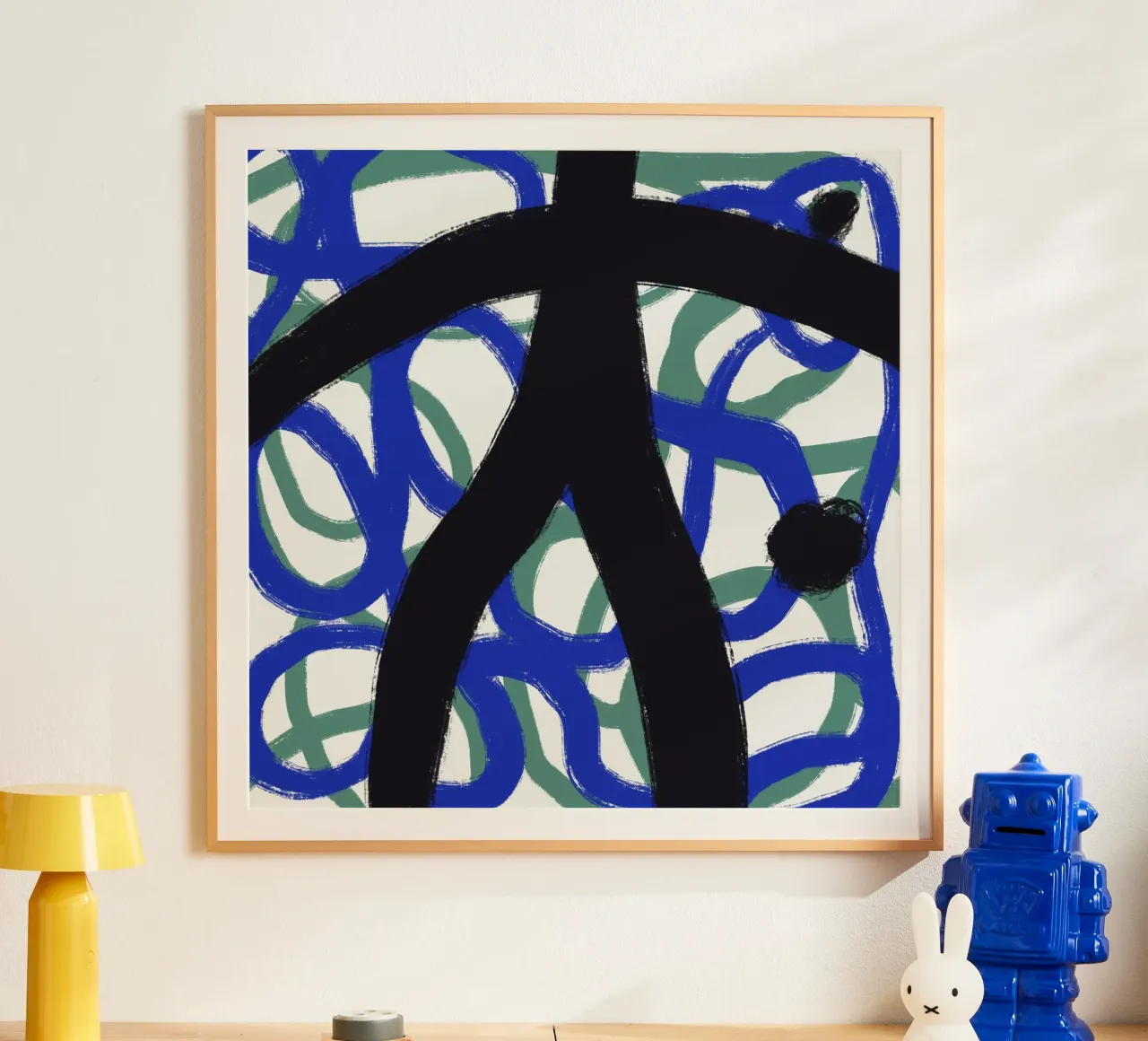 Calligrafia asiatica espressiva 02 poster da Little Dean
