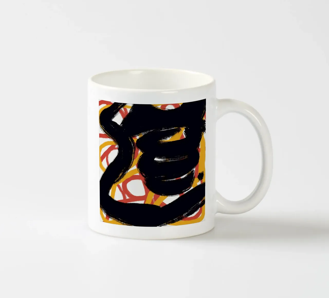 Calligrafia asiatica espressiva 03 tazza in ceramica da Little Dean