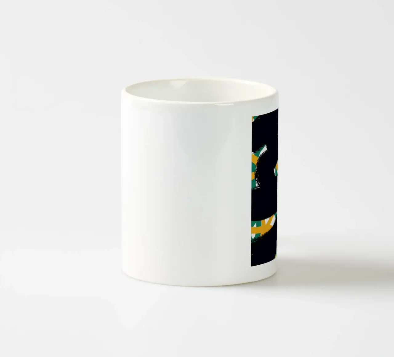 Calligrafia asiatica espressiva 05 tazza in ceramica da Little Dean