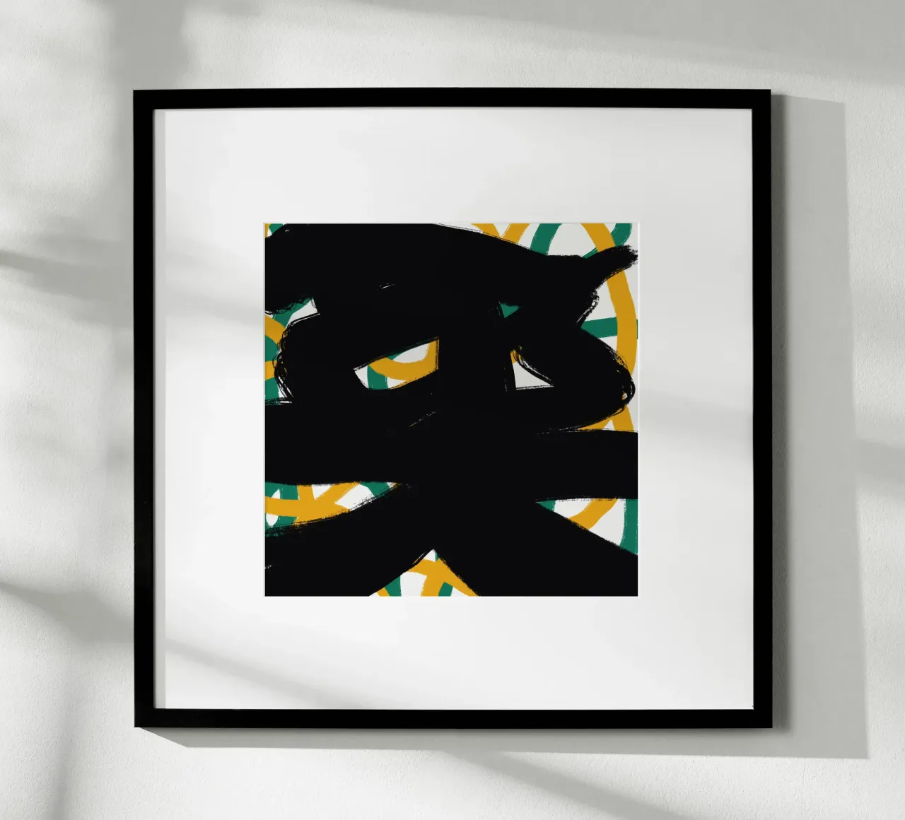 Calligrafia asiatica espressiva 05 poster da Little Dean
