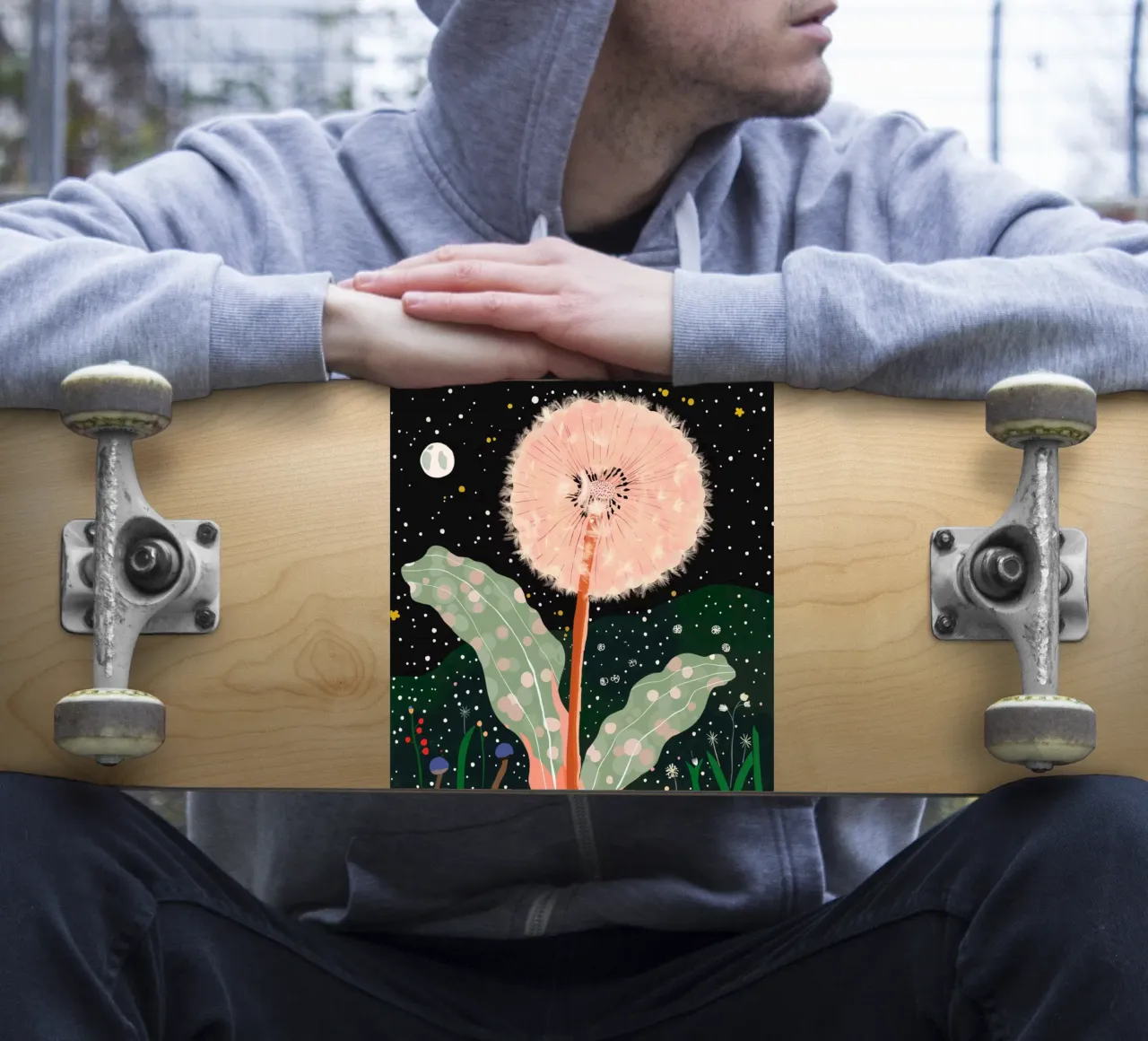 Night Dandelion sticker by ArtsySesta