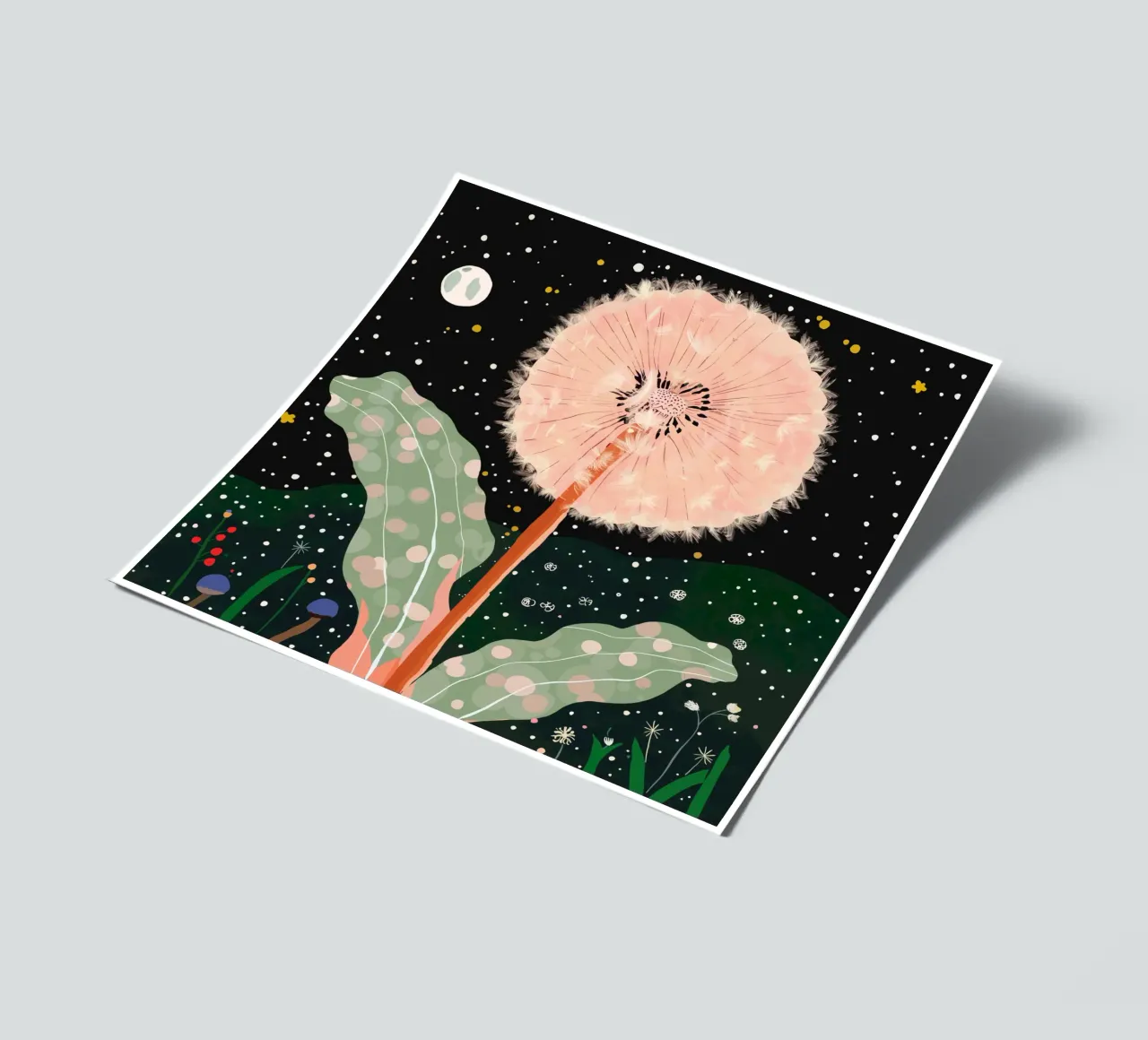 Night Dandelion sticker sheet by ArtsySesta