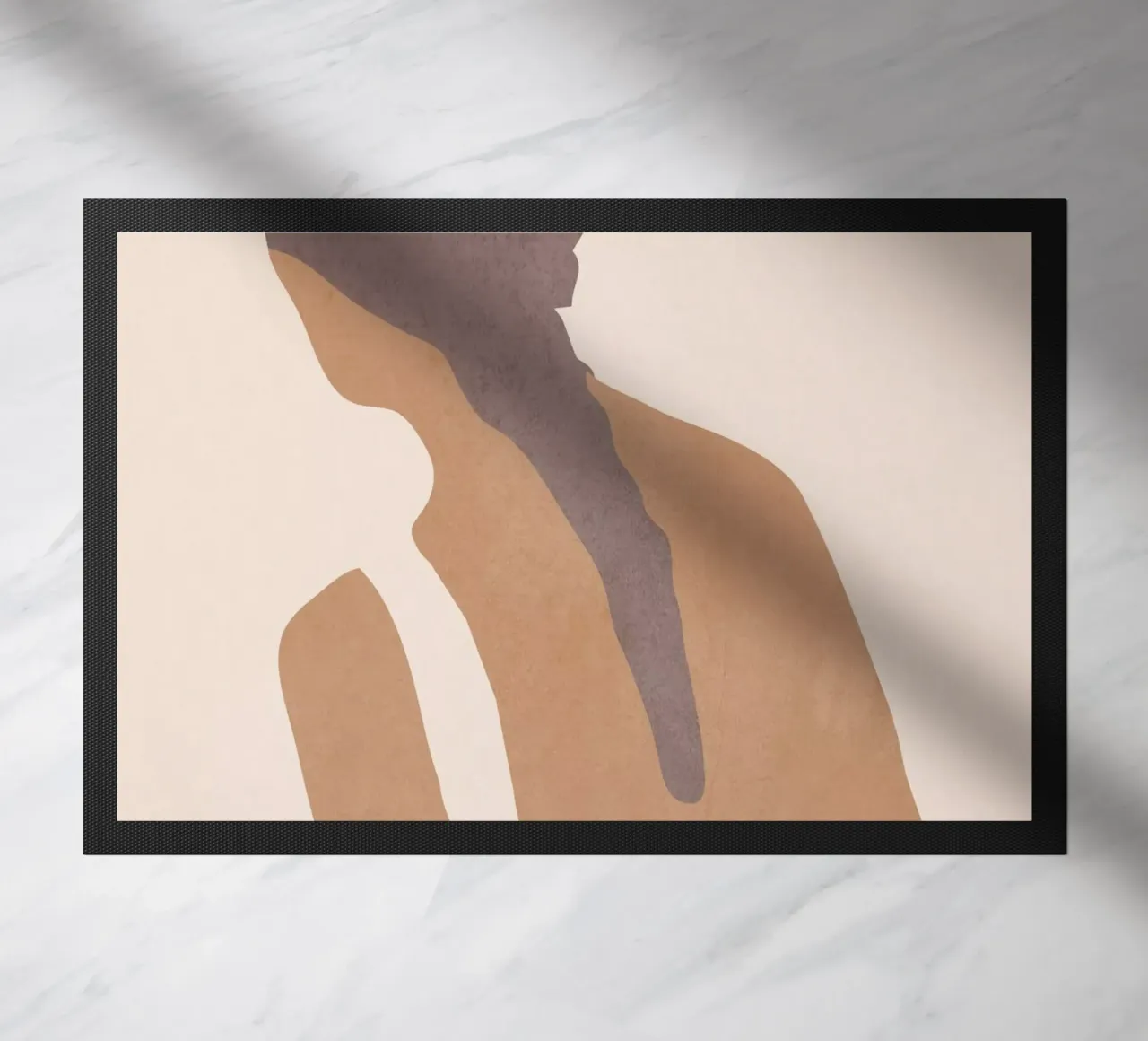 Ragazza astratta e minimale zerbino da ThingDesign