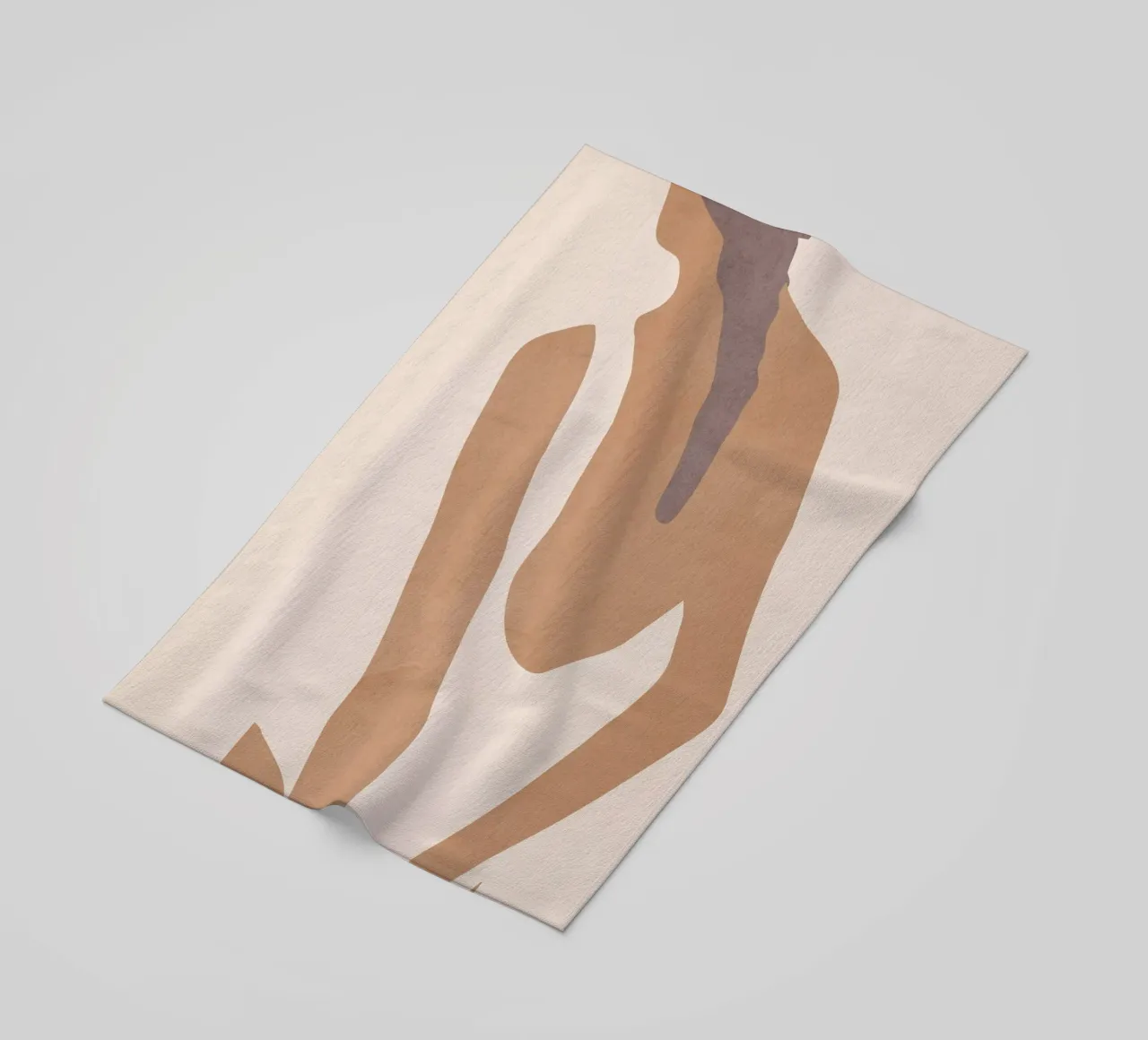 Ragazza astratta e minimale telo mare da ThingDesign