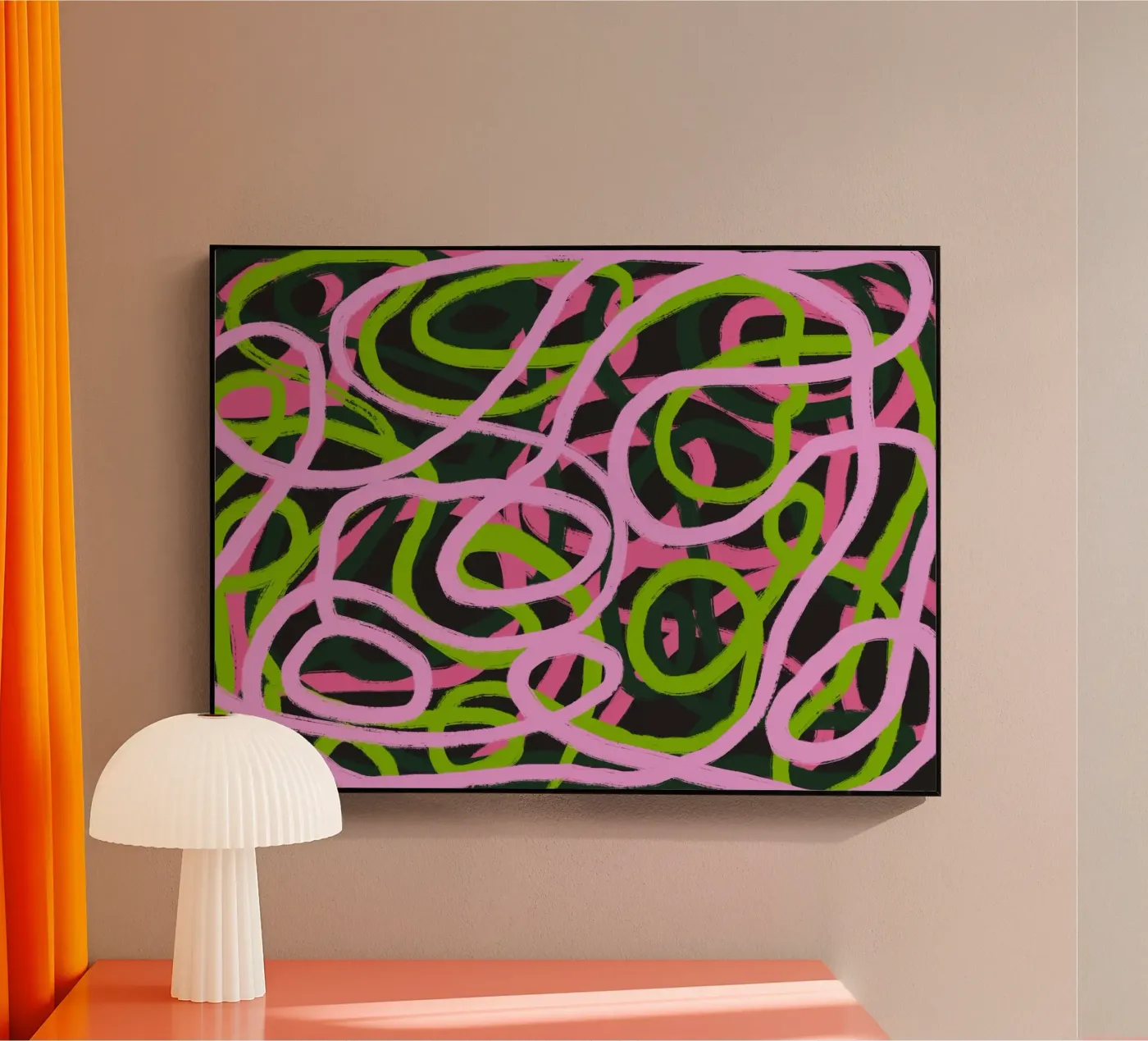 Tangled 03 acryl van Little Dean