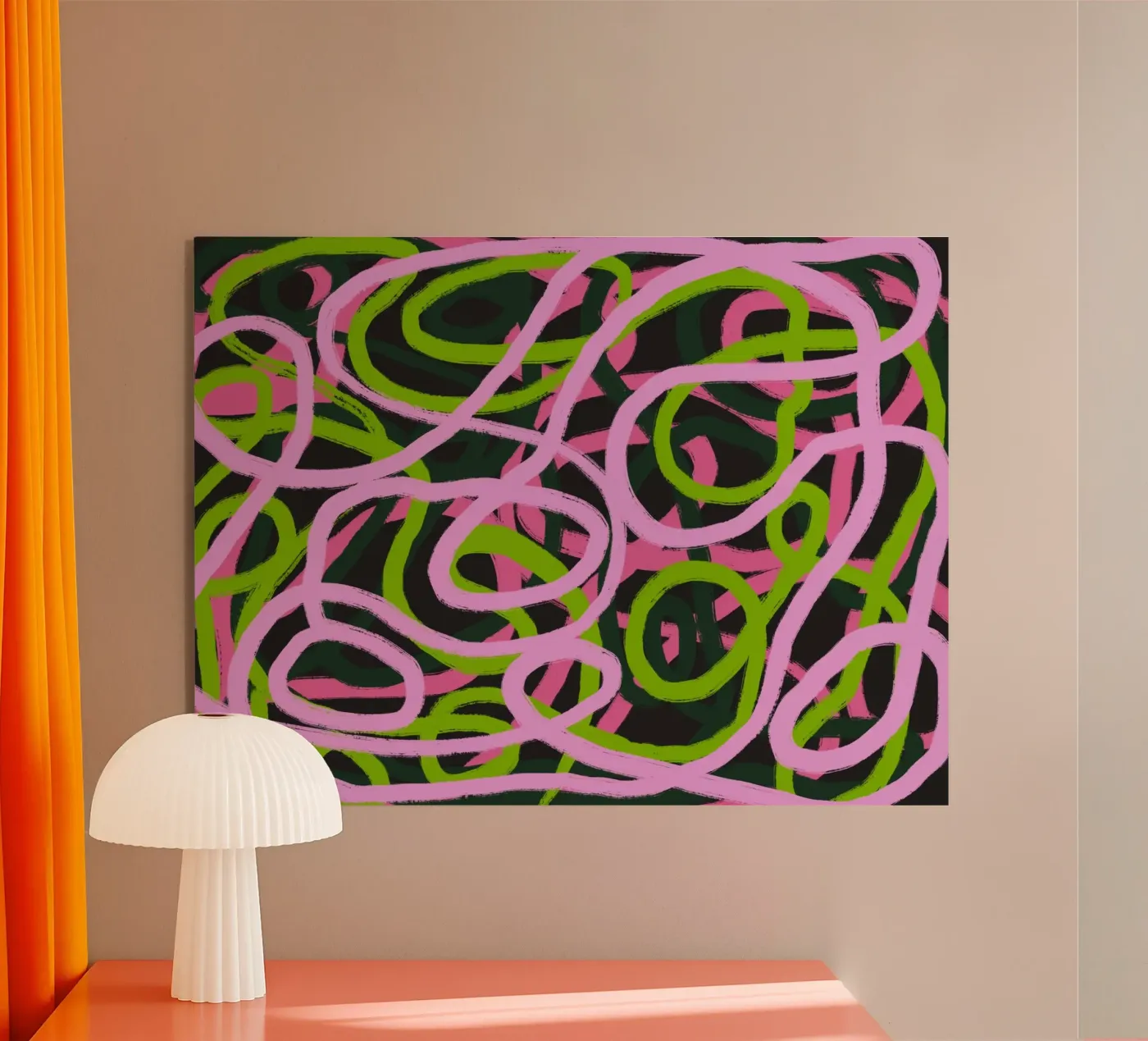 Tangled 03 acryl van Little Dean