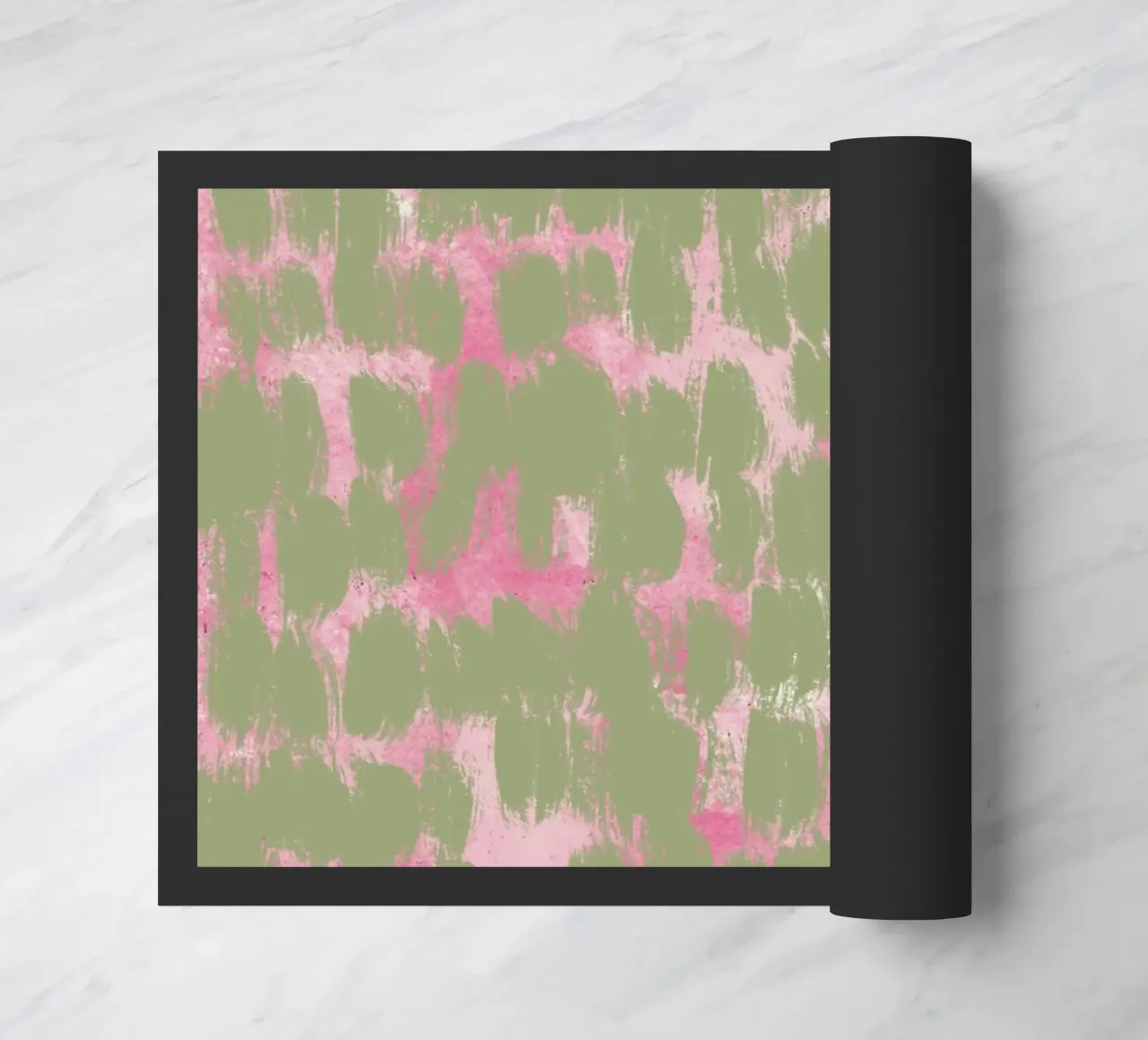 Tiny brushstrokes pattern doormat by Little Dean