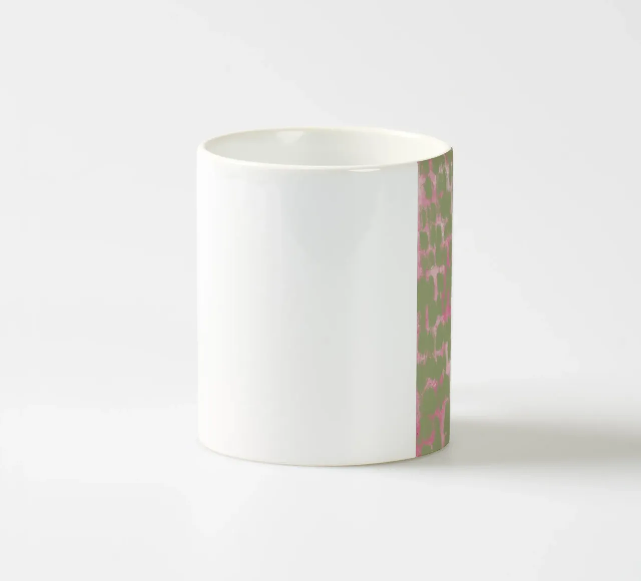 Tiny brushstrokes pattern ceramic mug by Little Dean