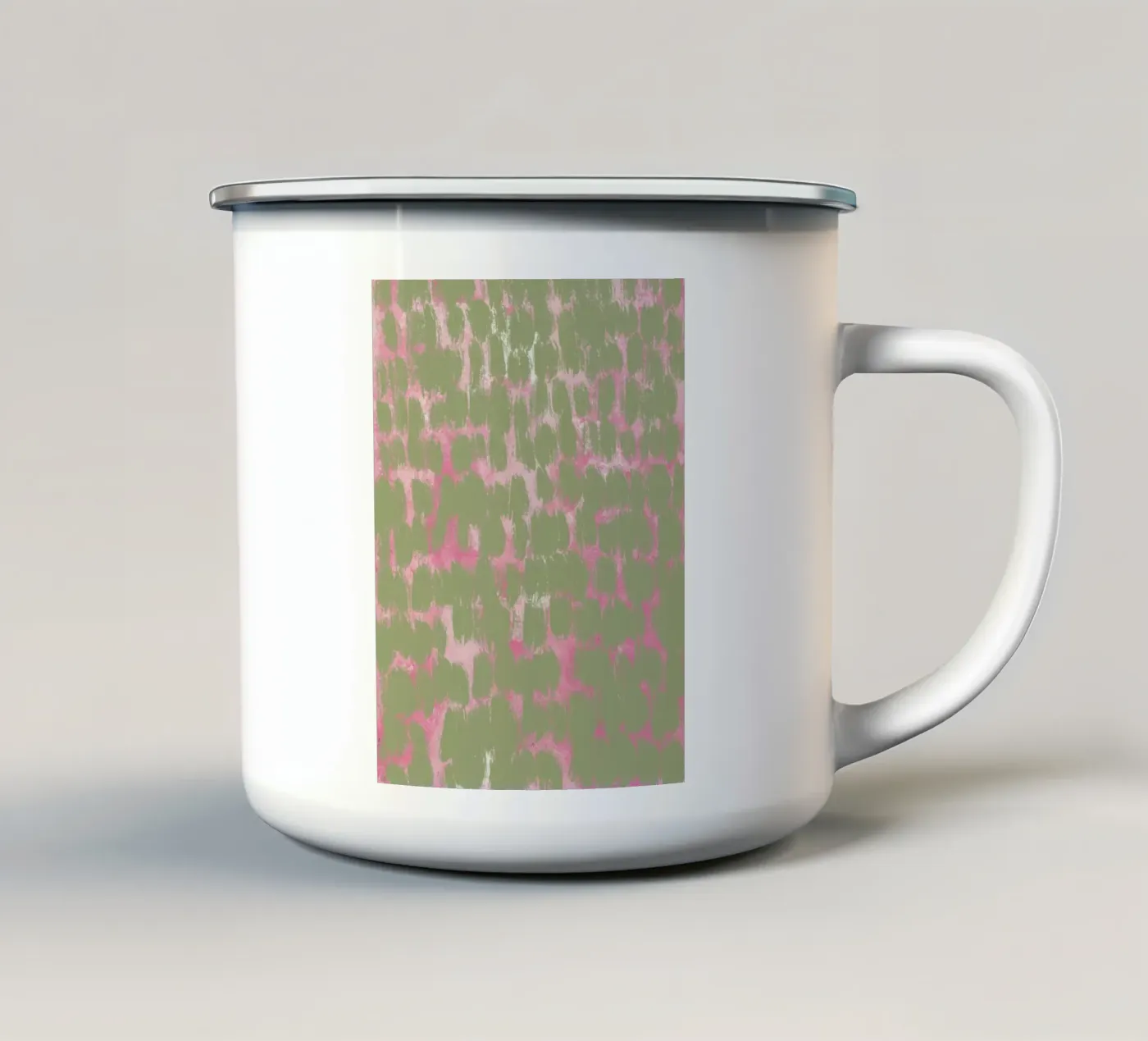 Tiny brushstrokes pattern mug en émail de Little Dean
