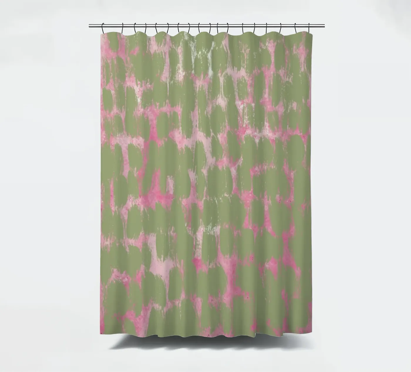 Tiny brushstrokes pattern Duschvorhang von Little Dean
