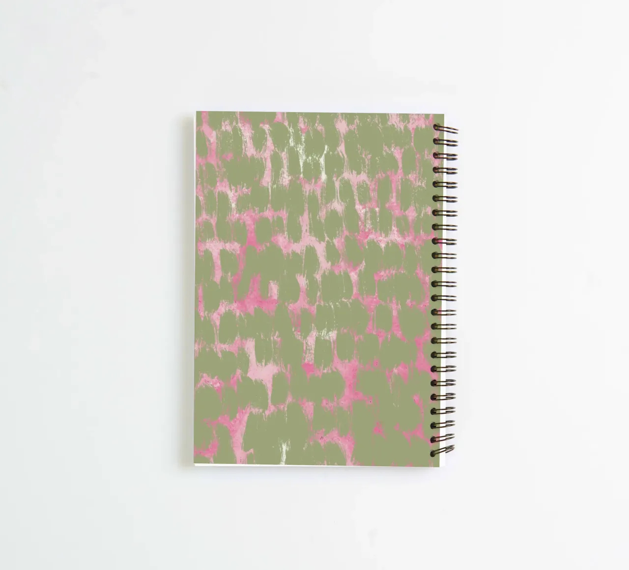 Tiny brushstrokes pattern spiral notebook by Little Dean