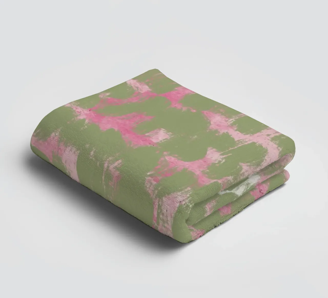 Tiny brushstrokes pattern towel by Little Dean