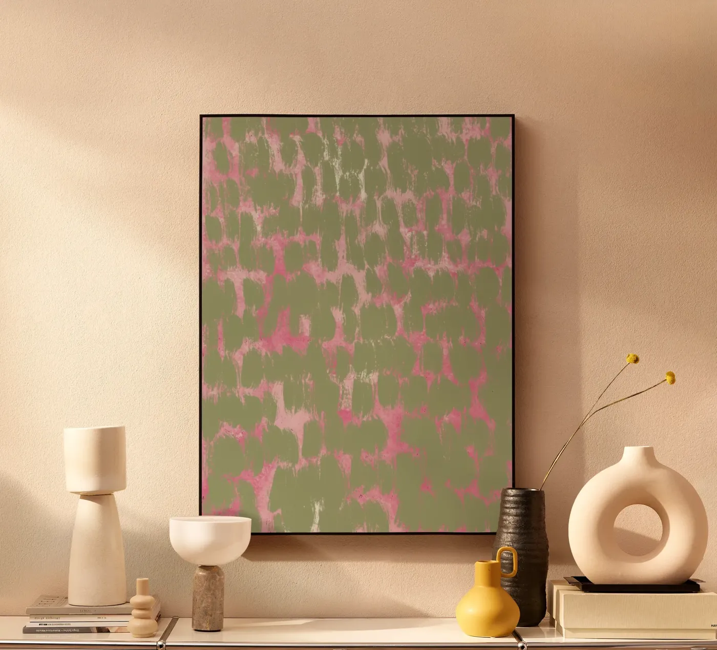 Tiny brushstrokes pattern plexiglas de Little Dean