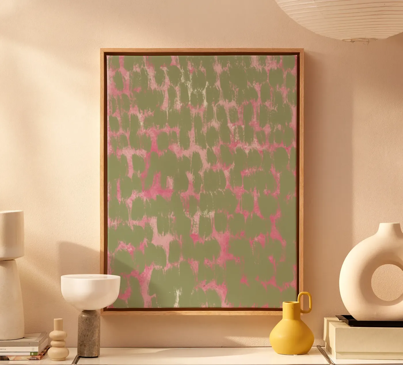 Tiny brushstrokes pattern canvas van Little Dean