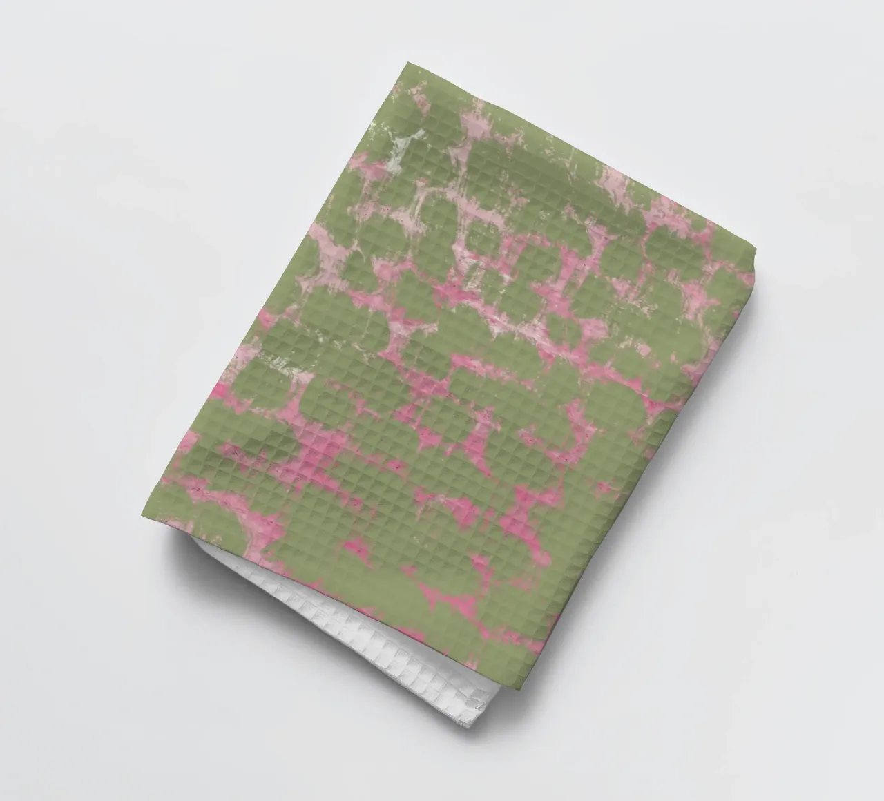 Tiny brushstrokes pattern tea towel by Little Dean