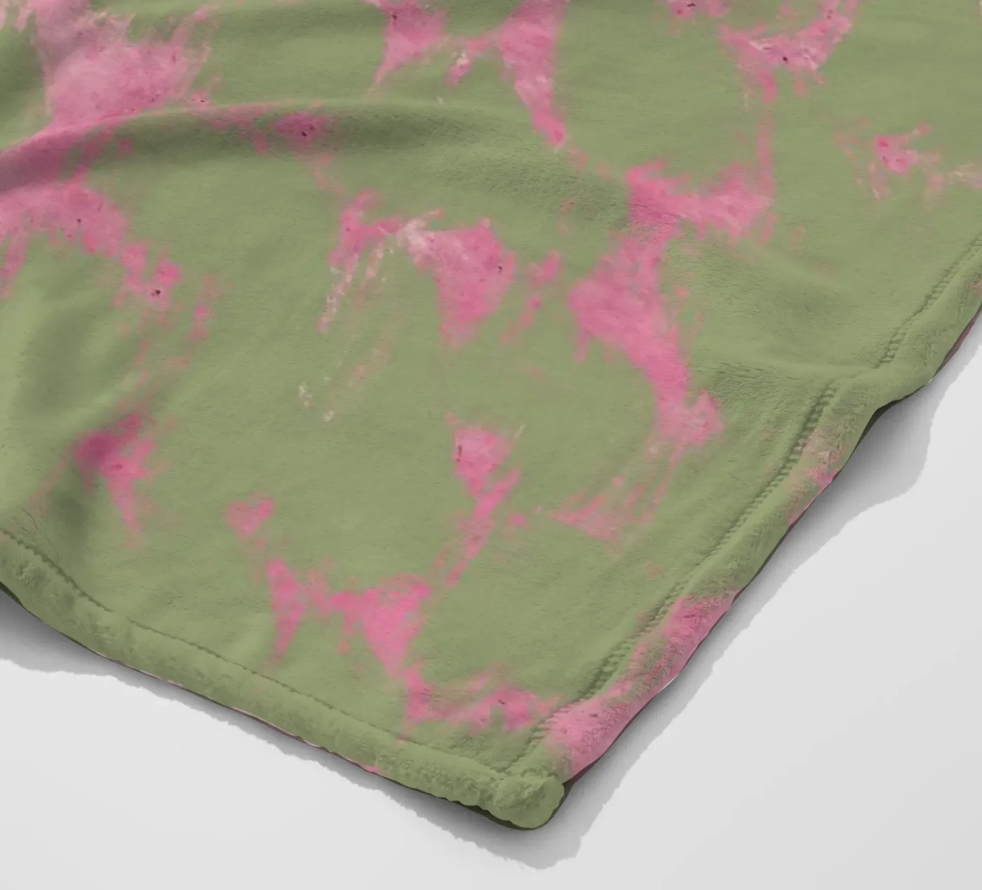Winzige Pinselstriche als Muster Fleecedecke von Little Dean
