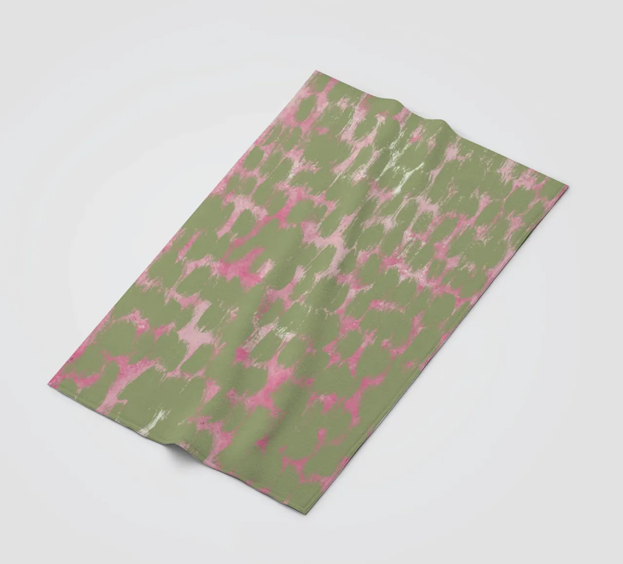 Tiny brushstrokes pattern fleece blanket by Little Dean