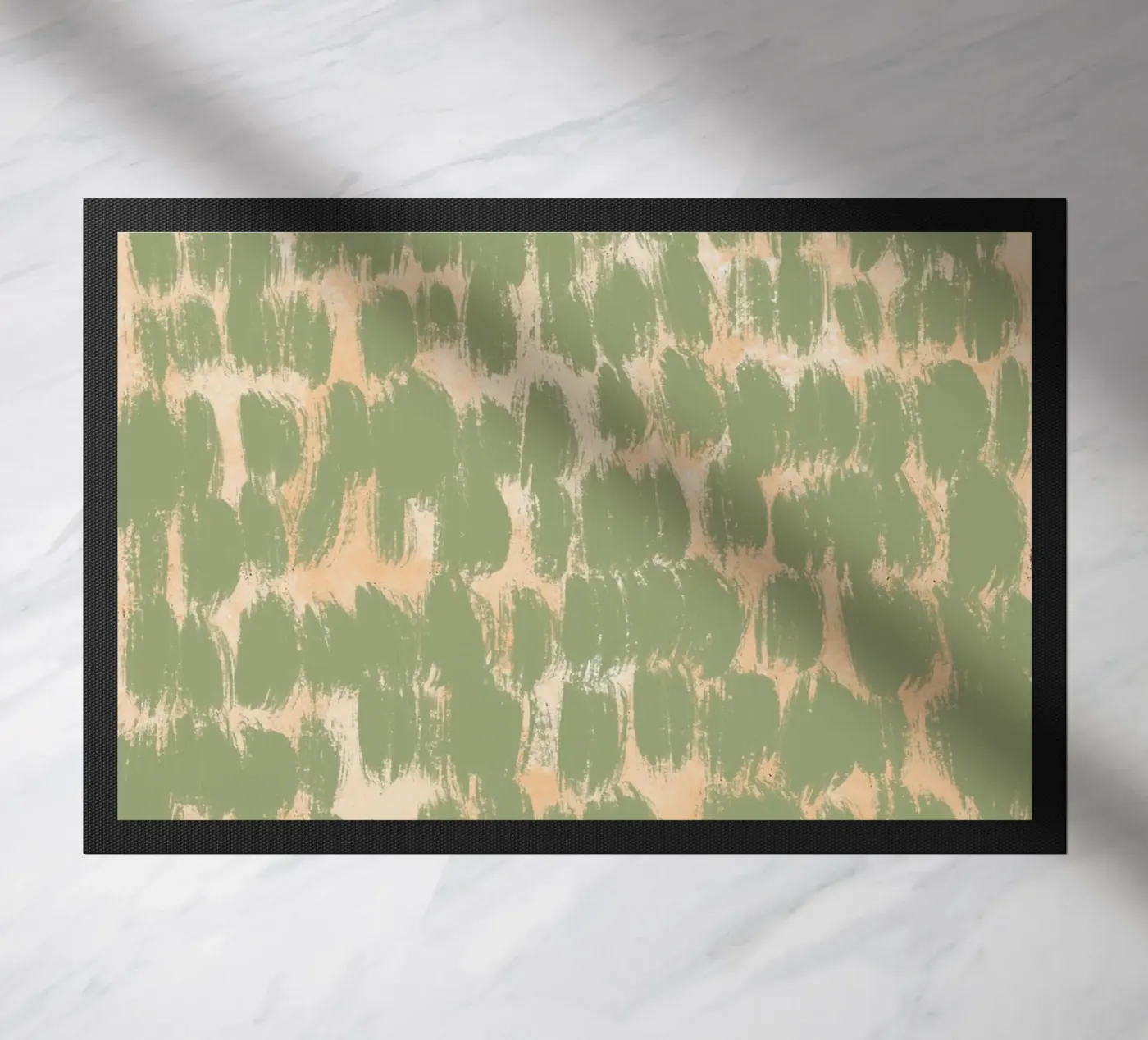 Tiny brushstrokes pattern 02 Fußmatte von Little Dean