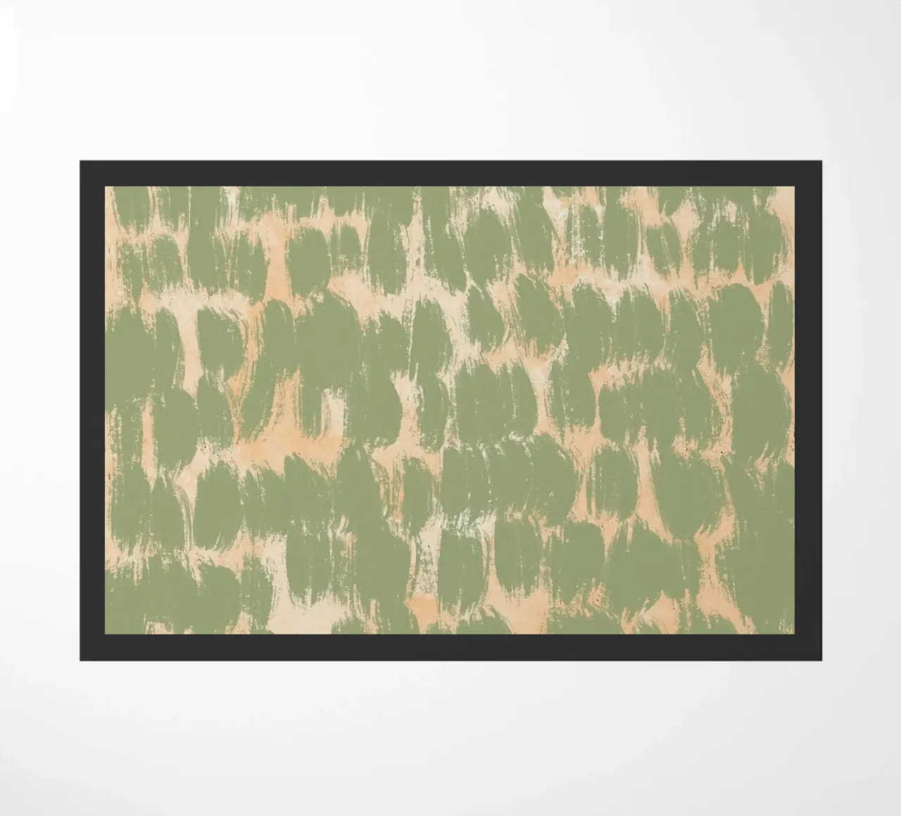 Tiny brushstrokes pattern 02 doormat by Little Dean