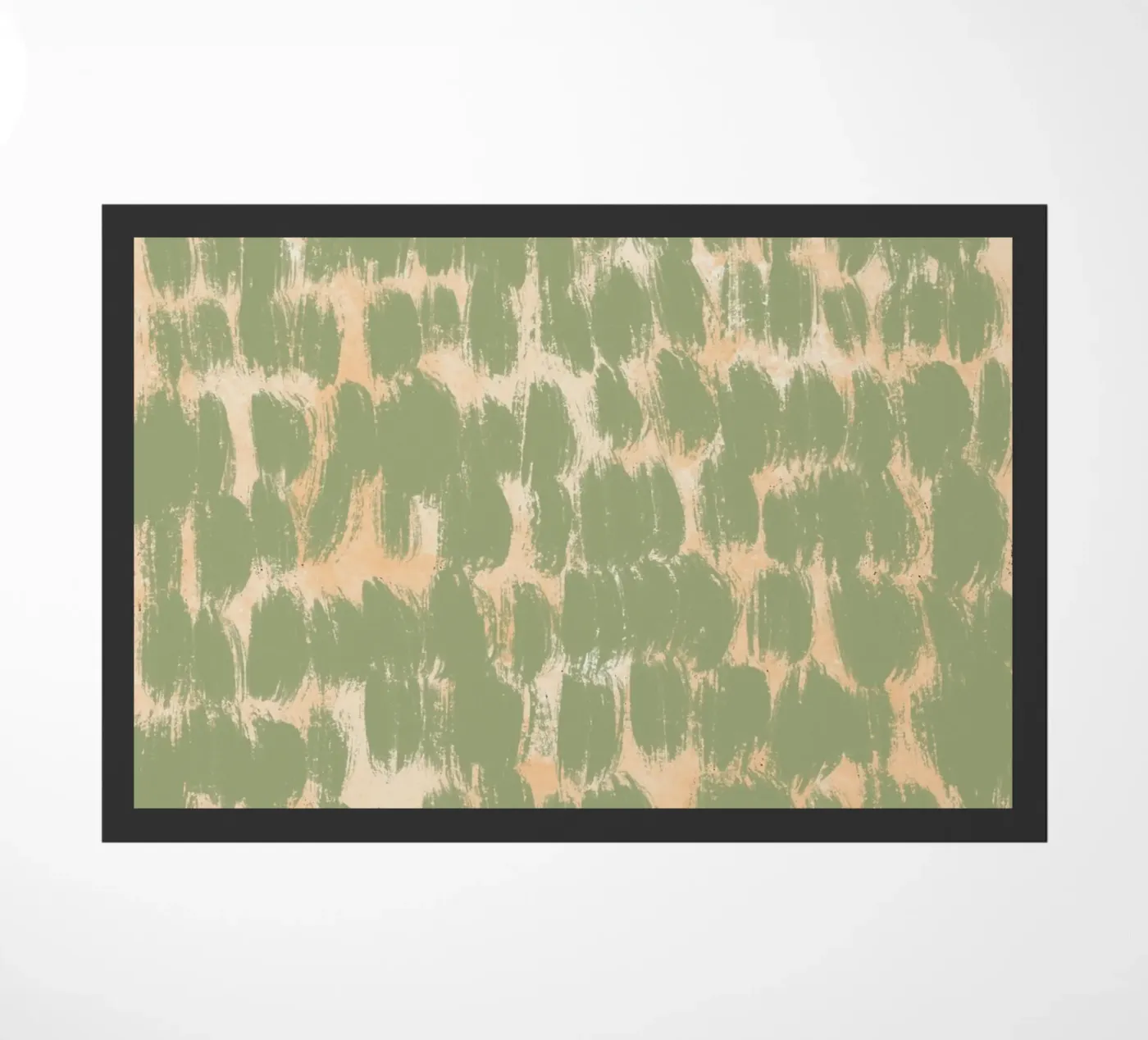 Tiny brushstrokes pattern 02 Fußmatte von Little Dean