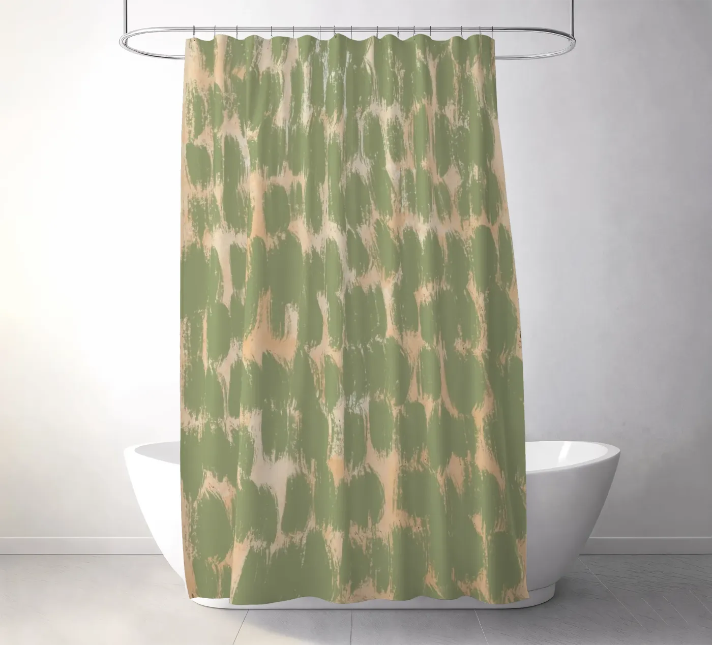 Tiny brushstrokes pattern 02 Duschvorhang von Little Dean