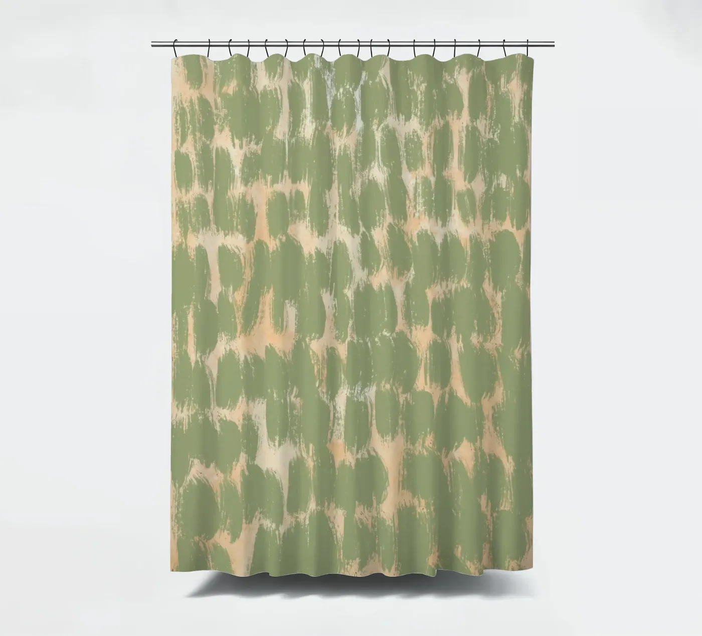 Tiny brushstrokes pattern 02 Duschvorhang von Little Dean