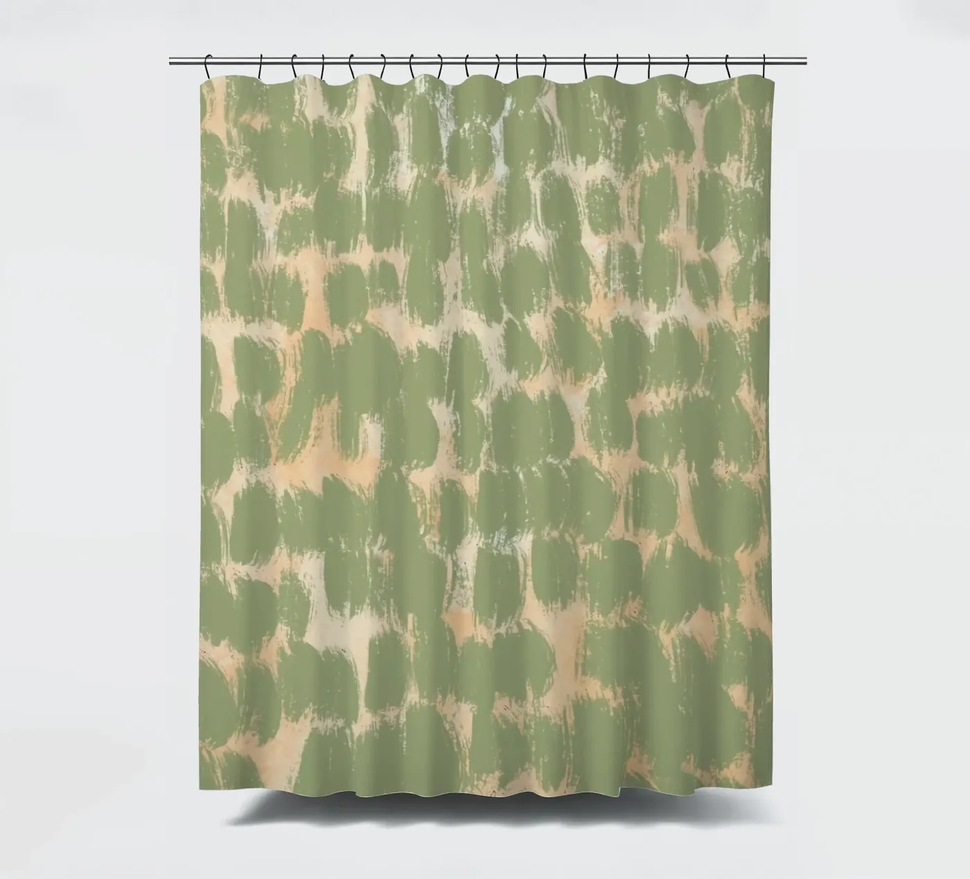 Tiny brushstrokes pattern 02 Duschvorhang von Little Dean