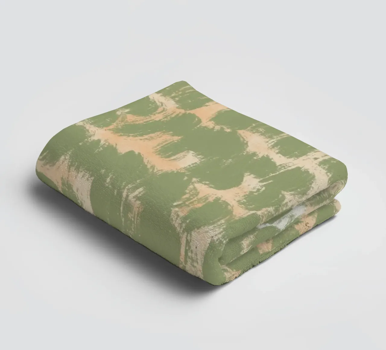 Tiny brushstrokes pattern 02 towel by Little Dean