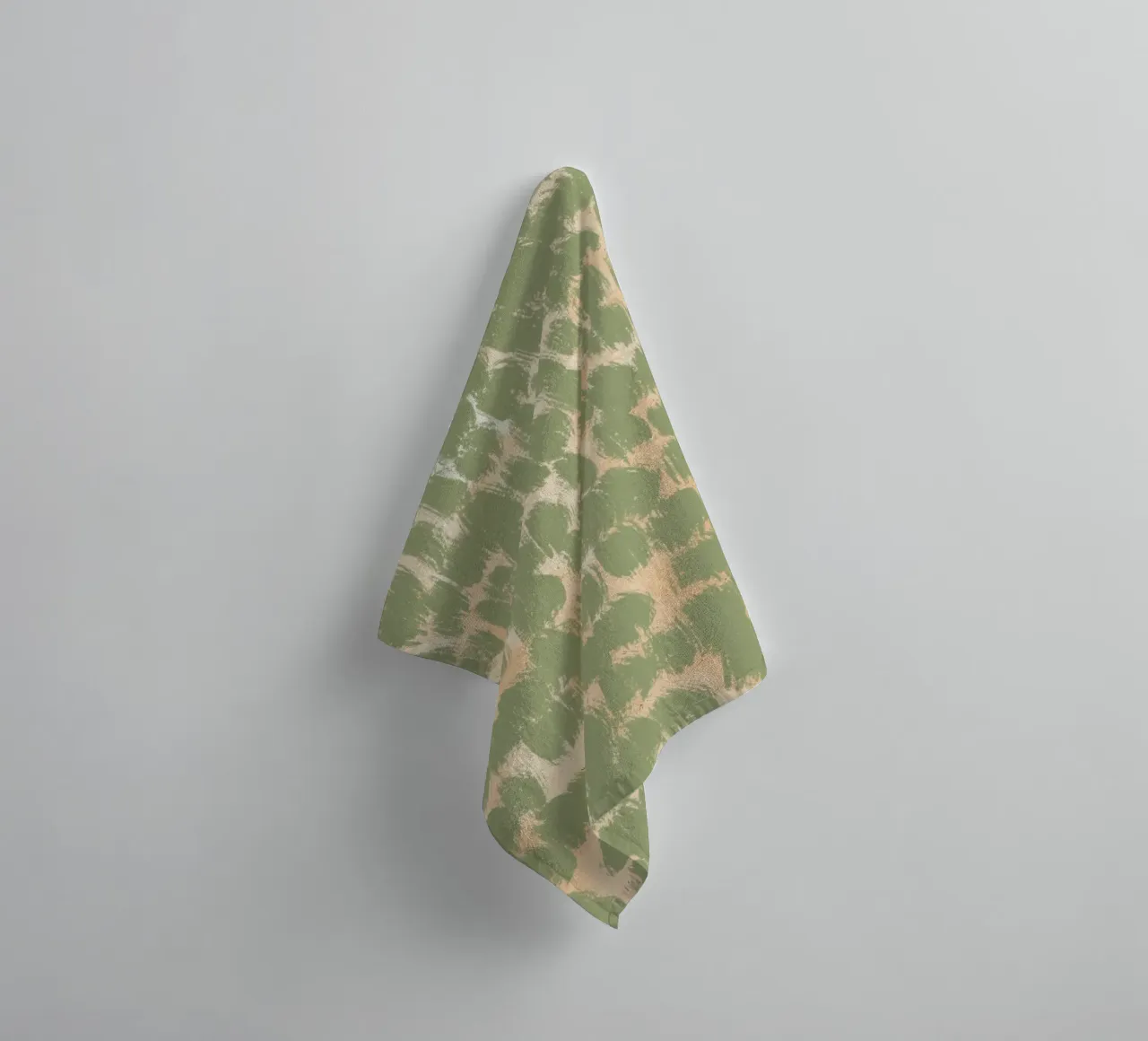Tiny brushstrokes pattern 02 towel by Little Dean