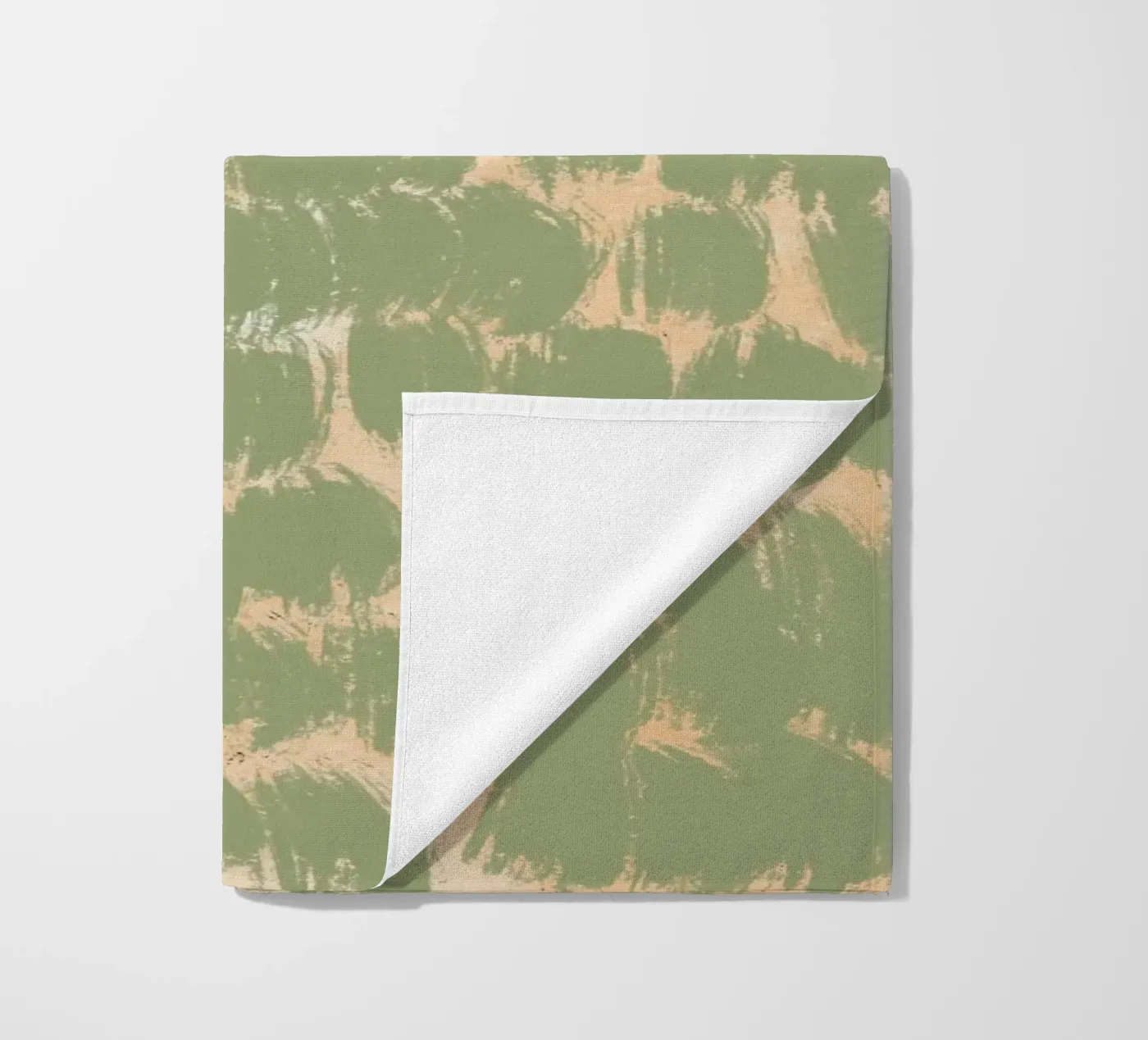 Tiny brushstrokes pattern 02 beach towel by Little Dean