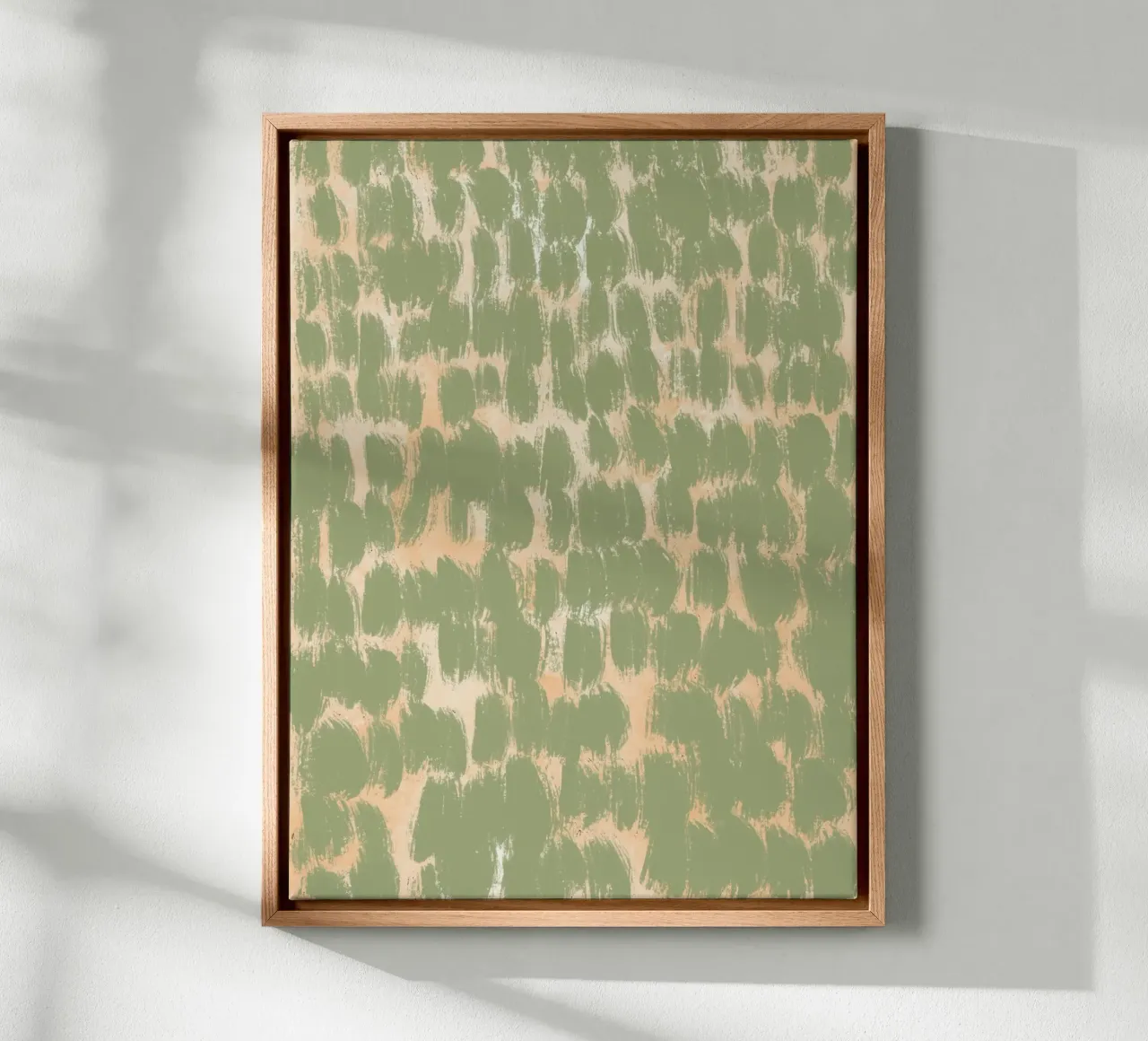 Tiny brushstrokes pattern 02 canvas by Little Dean