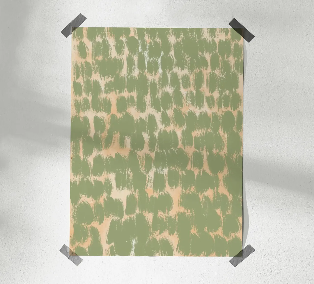 Tiny brushstrokes pattern 02 poster by Little Dean