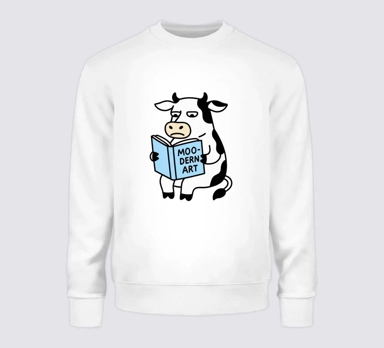 Moo-dern Art - Poster artistico di mucche divertenti felpa da Artezza